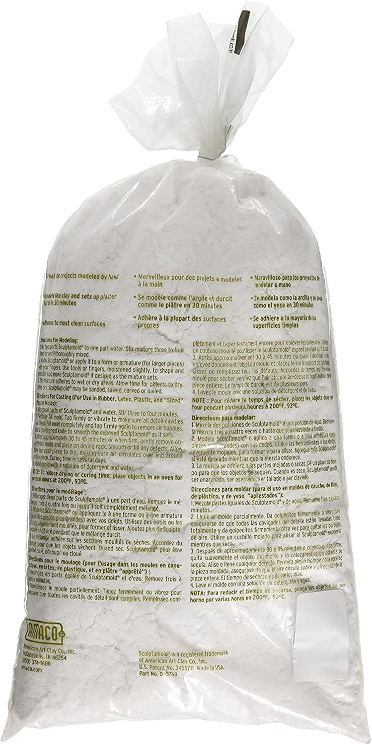 AMERICAN ART CLAY SCULPTAMOLD 3 LB. Bag (One Pack)
