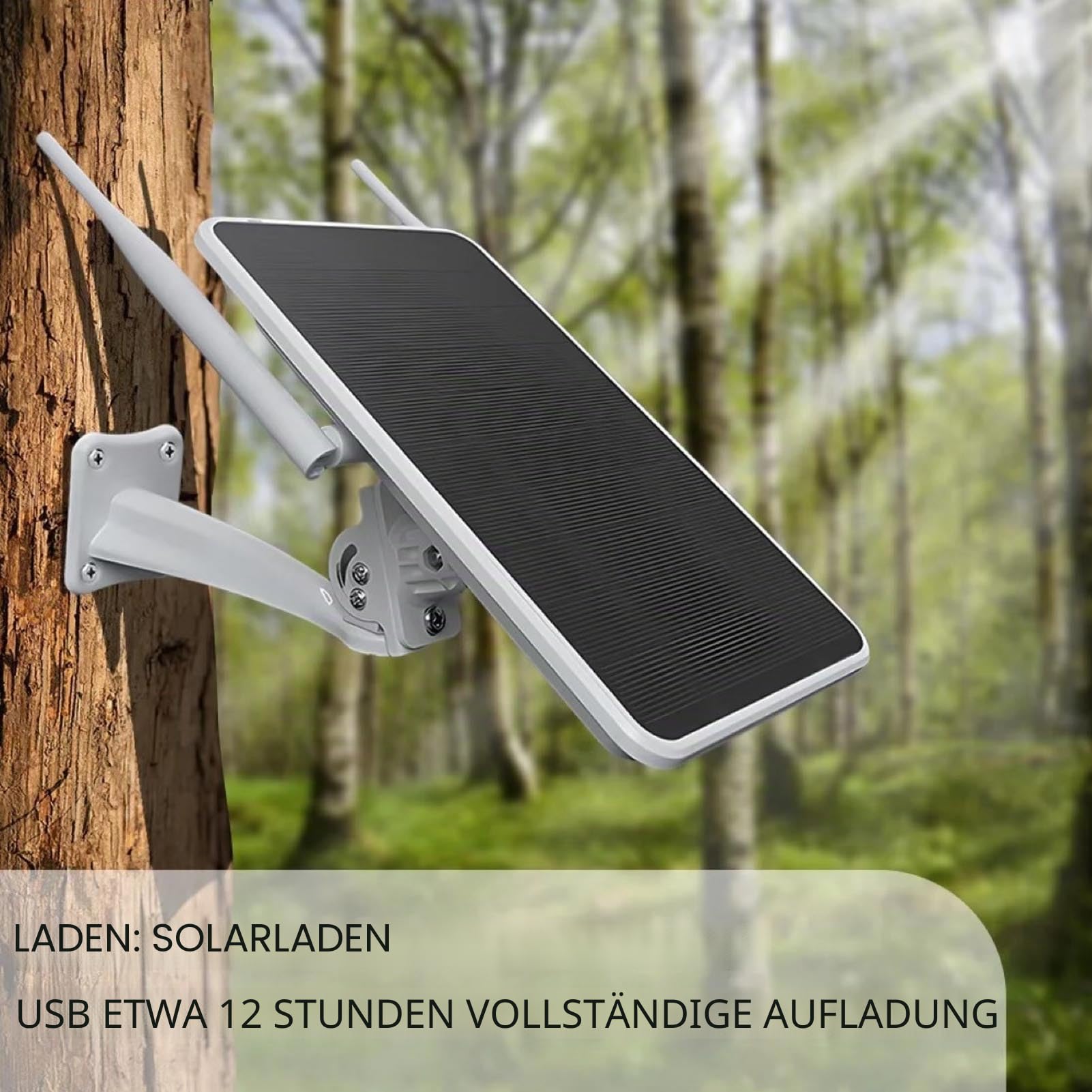 Fdit 6 W solarbetriebener 4G LTE Modem-Router, Outdoor-WLAN-Extender, lange Ausdauer, IP66, wasserdicht, WiFi-Solar-Router-Repeater (europäische Version)