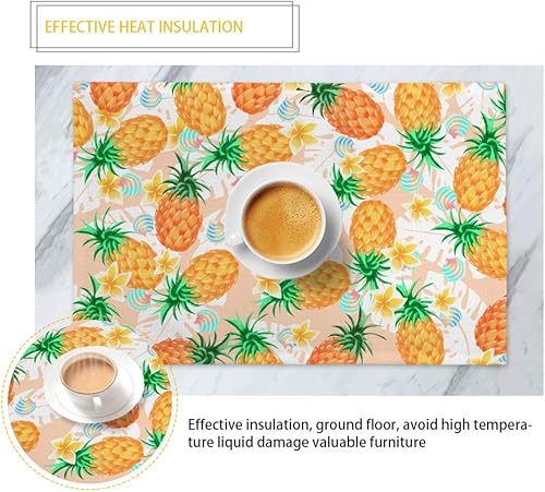 Miniatura 5 de BIGCARJOB Juego de 6 manteles individuales lavables con diseño de mandala morada, diseño de flor de loto bohemio, para mesa de comedor, tamaño