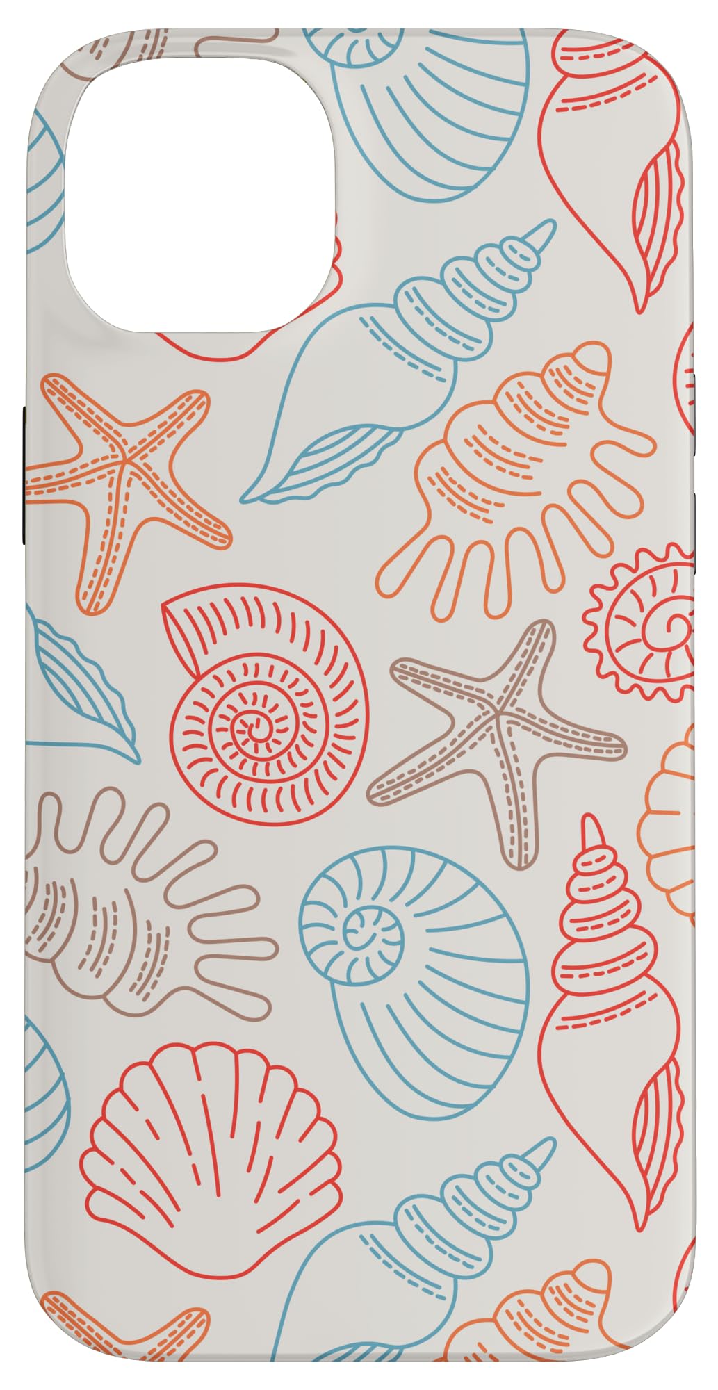 Trendy Coastal Granddaughter Aesthetic Preppy Shells Ocean Case for iPhone 14 Plus