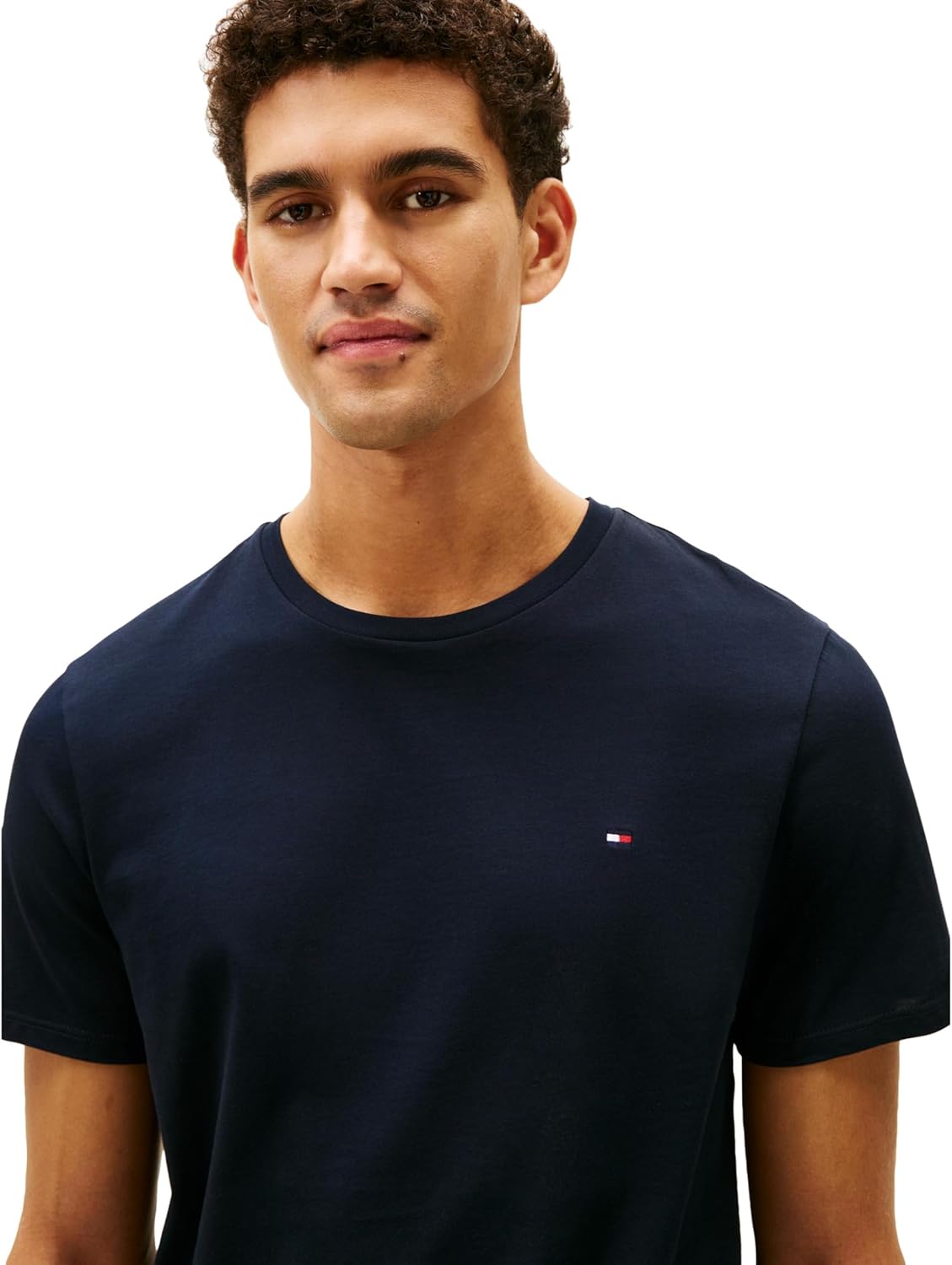 Tommy Hilfiger Mens Flag Crew Neck T-Shirt - Image 2