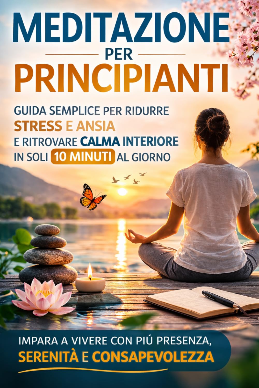 Meditazione per principianti: Guida semplice per ridurre stress e ansia e ritrovare calma interiore in soli 10 minuti al giorno.