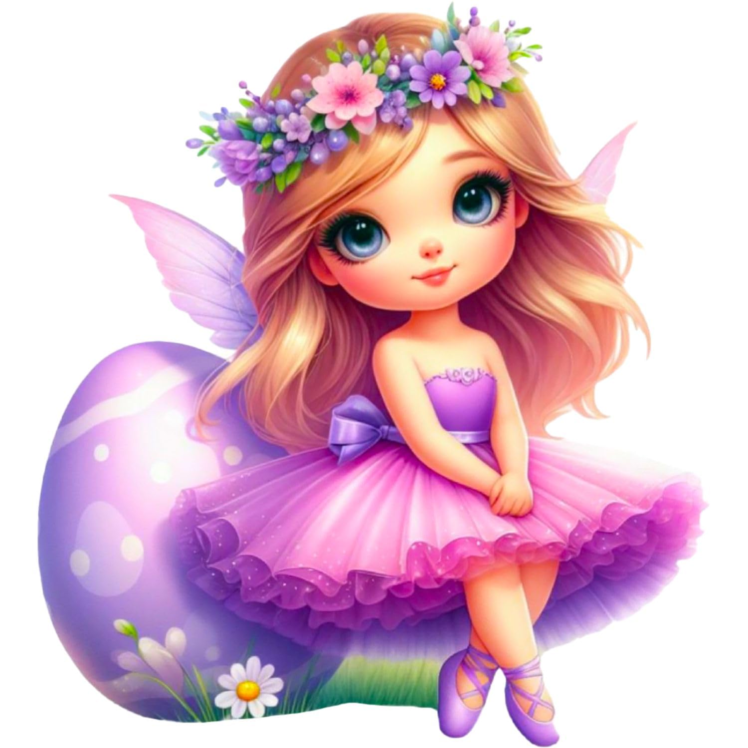 Fairy Princess Wall Sticker for Girls Modern Wall Decor 60x50 cm Cute Cartoon Vinyl Wall Decal Self Adhesive Art for Kids Nursery Bedroom Home Decoration Easy Peel Stick Pack of 1-image-21