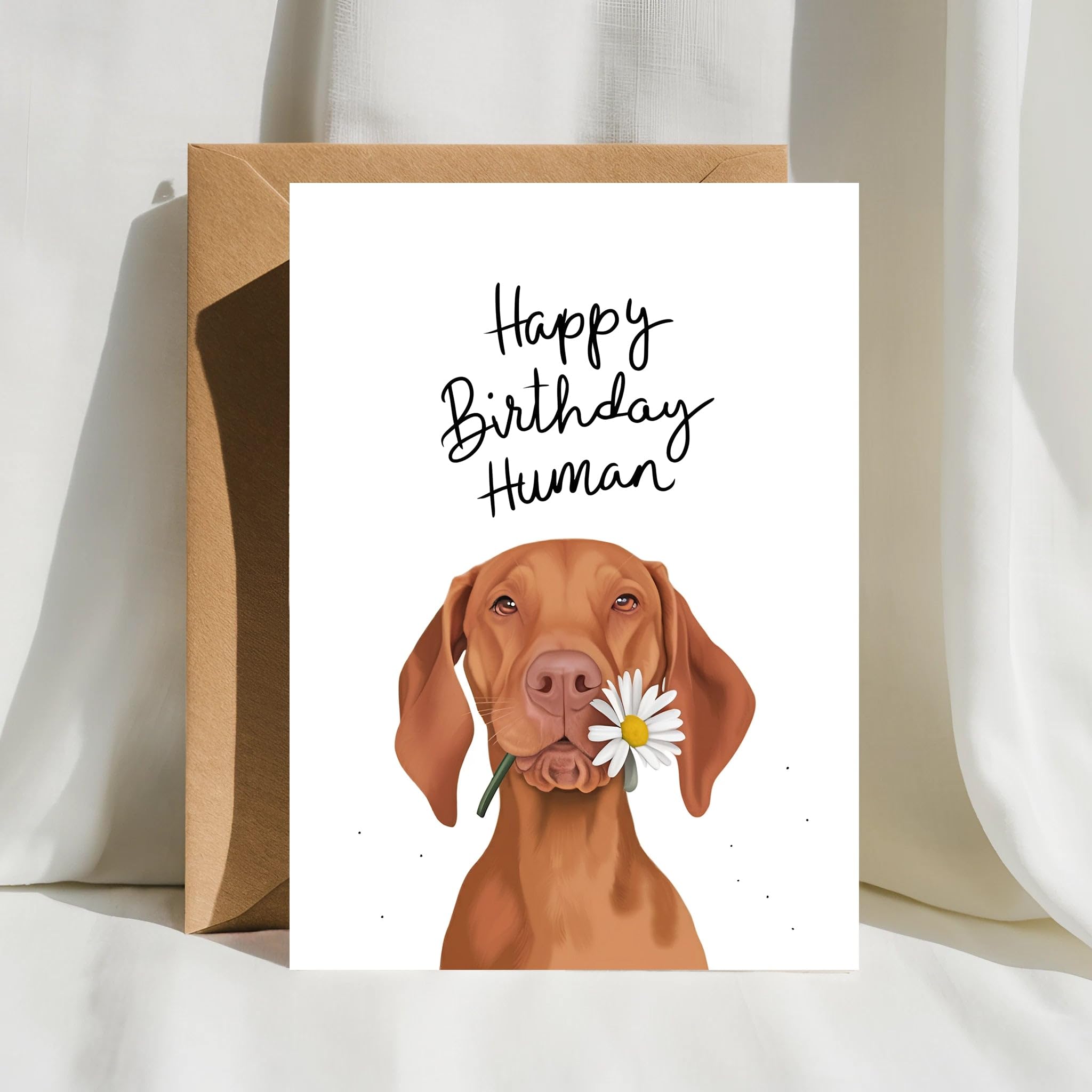 Amazon.com : AzluAzlu Hungarian Vizsla Birthday Card - Happy