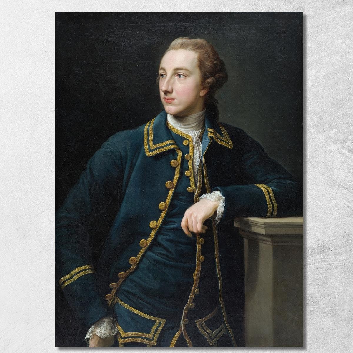 Tableau imprimé sur toile Pompeo Batoni pour sublimer le salon ou un bureau élégant