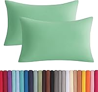 Vista 44 de BEDSUM Juego de 2 fundas de almohada de microfibra estándar suaves, resistentes a las arrugas y de fácil cuidado con cierre de sobre para niños, 20