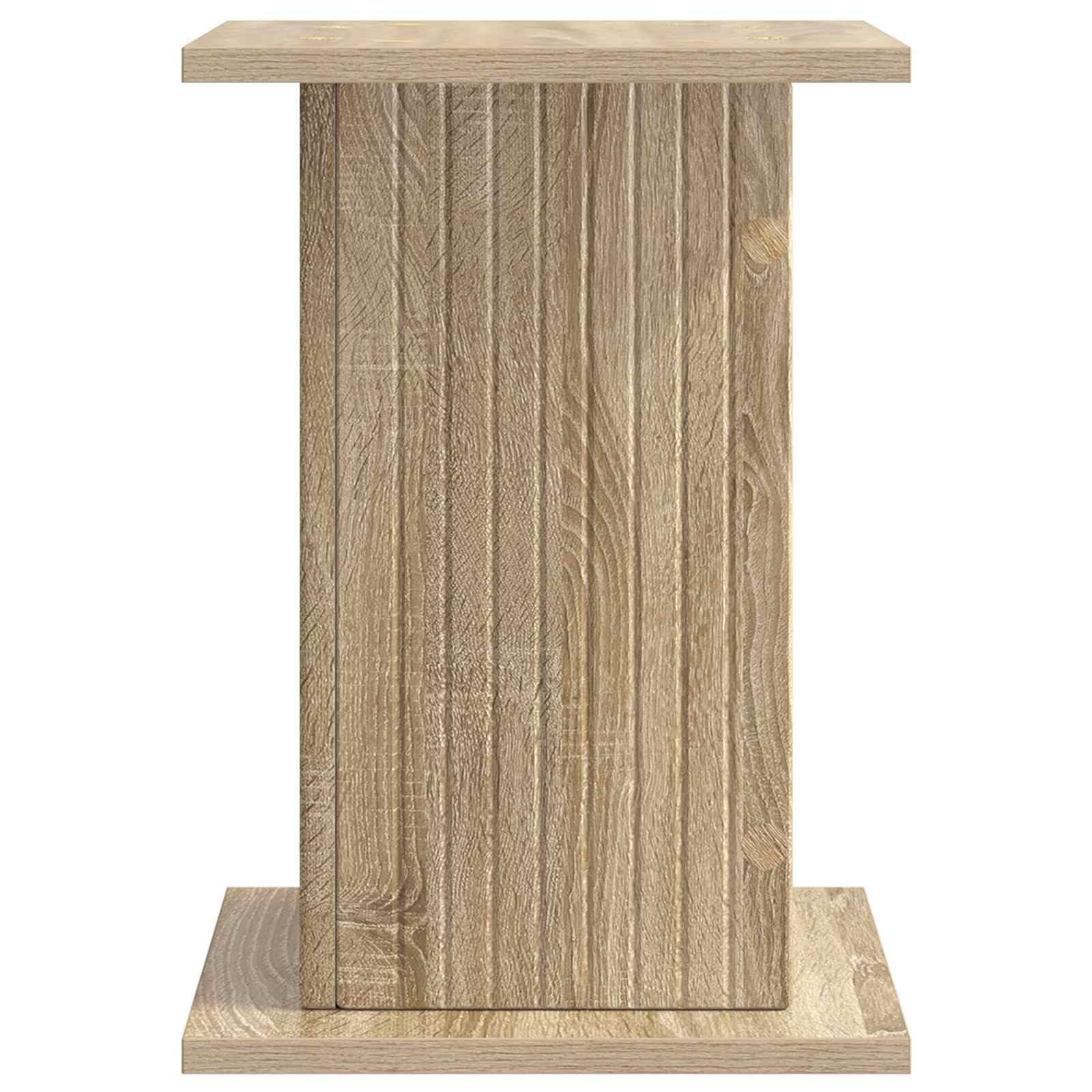 Pflanzenständer, 2 Stück, Sonoma-Eiche, 30,5 x 30 x 43 cm | Feuchtigkeitsbeständiges Holzwerkstoff, minimalistisches modernes Design, einfache Pflege mit feuchtem Tuch