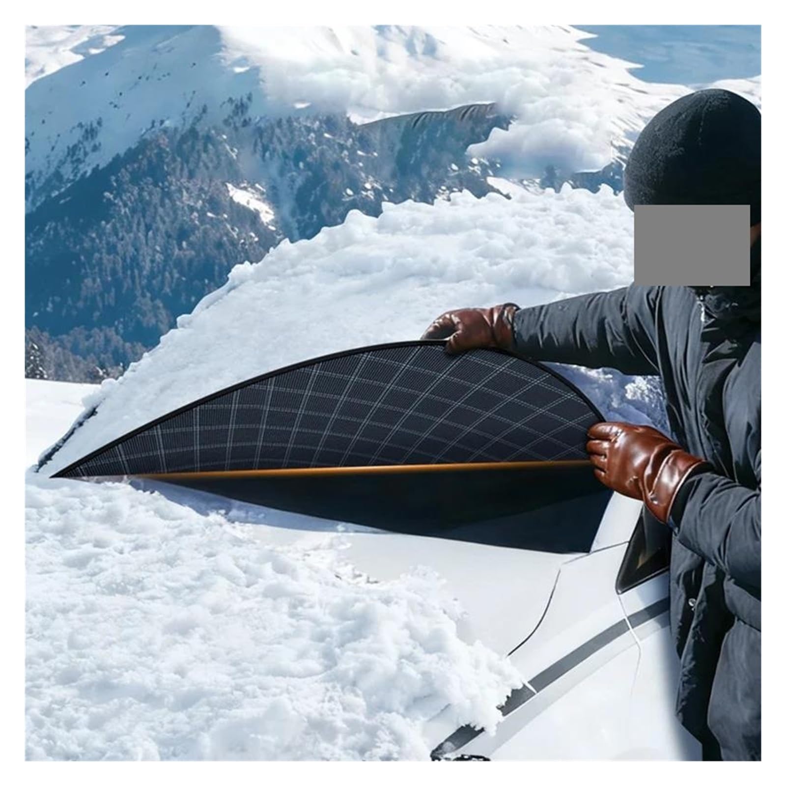 Copinverno Ertura per Parabrezza Auto Aggiorna Le coperture per Auto Protezione per la Copertura della Neve per Il Sole Automatico Adatta per berlina SUV Accessori Antipioggia per la Pioggia