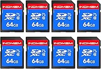 Vista 8 de INDMEM - Tarjeta SD de 4 GB, 8 paquetes de tarjeta de memoria flash clase 4 GB MLC estándar seguro tarjetas digitales tarjeta de cámara