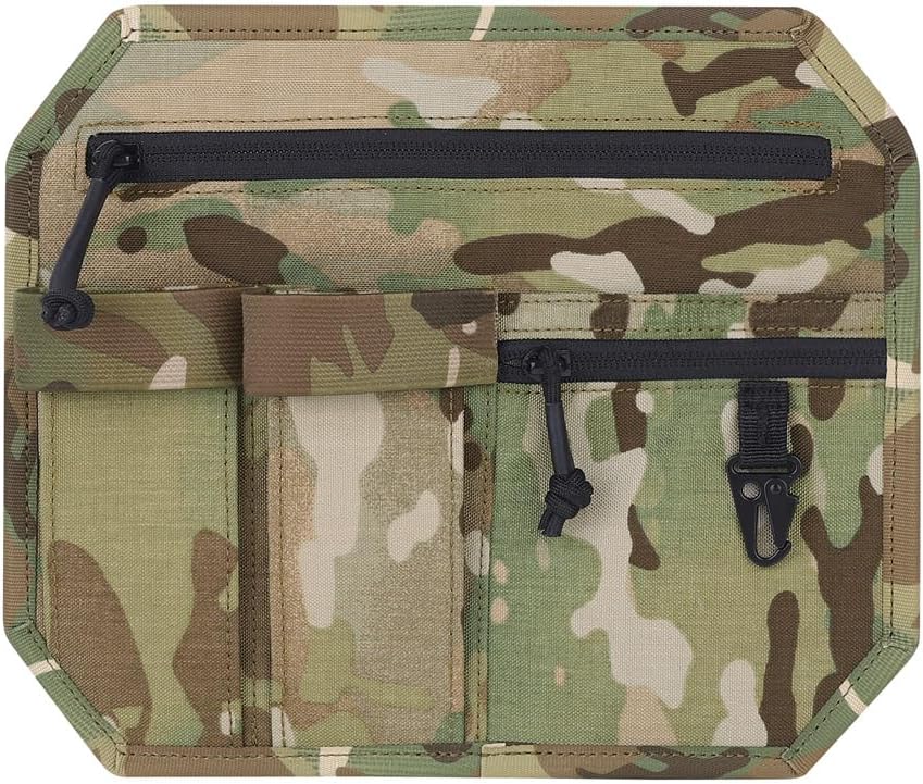 KRYDEX Tactical Bag Insert Panel Organizer,Modular Admin Insert EDC Pouch with Hook Backed for Backpack Range Bag Accessory Organizer Outdoor Survival Gear Panel