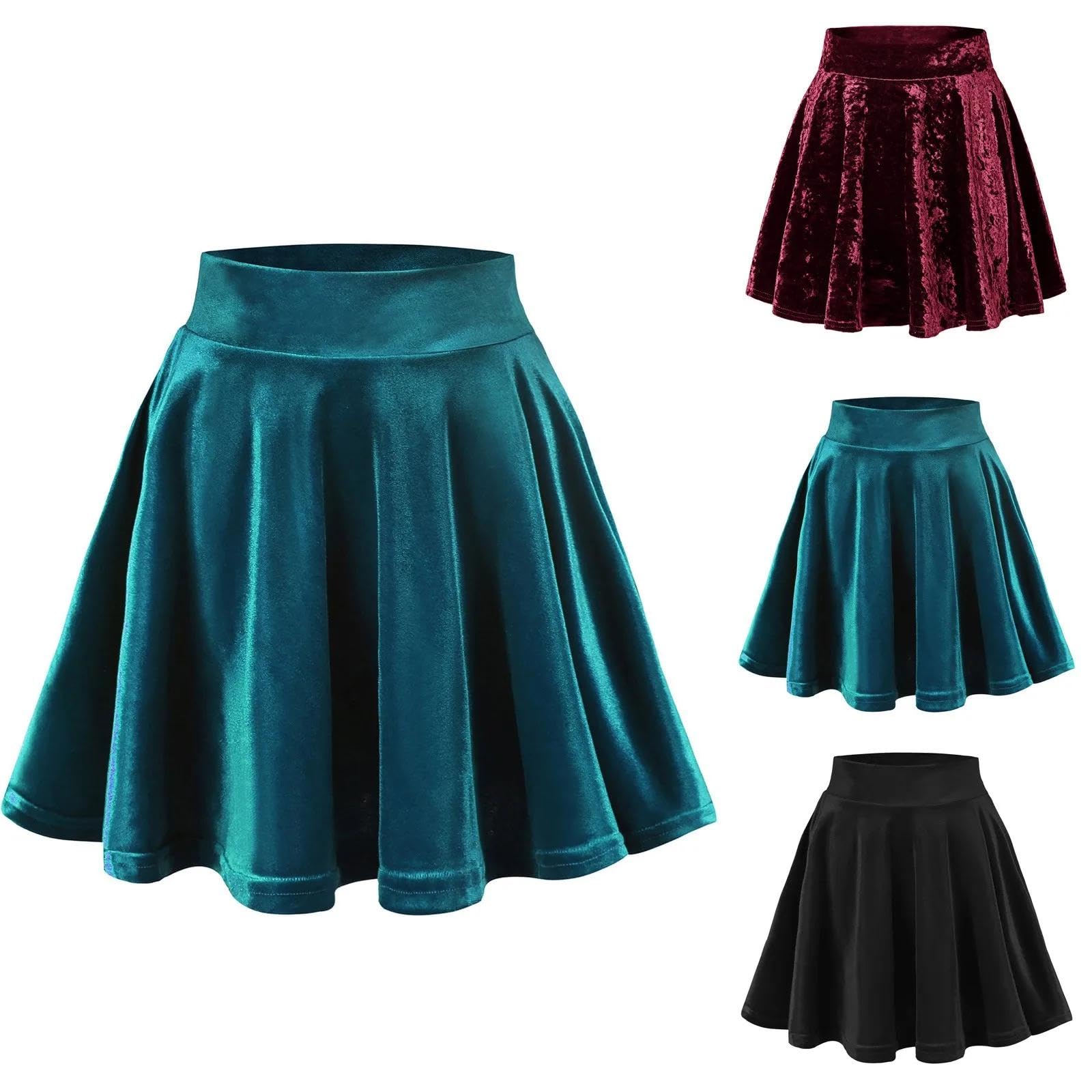 Rock Damen Langer Taille Skirt Linie Falten Faltenrock Mit Hoher Taille Für Damen Röcke Mit Hoher Taille