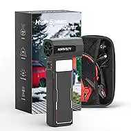 4-In-1 Car Dryer Air Blower - 3LB Thrust, Leaf Blowing Turbo Fan for Patio, Snow Cordless Turbo Jet Blower with 2000A Jump Starter, 15,000mAh Power Bank, LED Flashlight, Gift