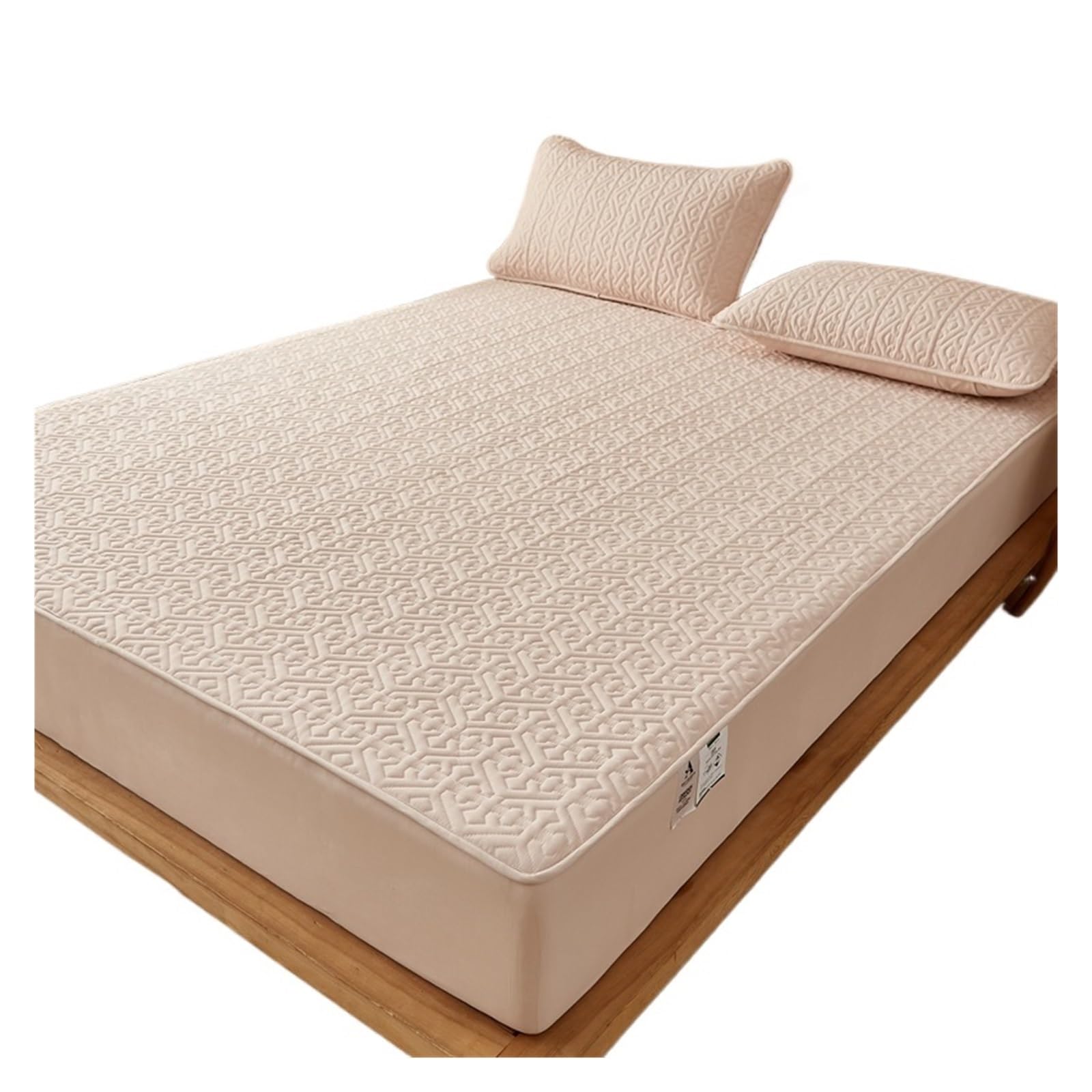 Surmatelas matelassé respirant coton housse protège-matelas champagne 140x200