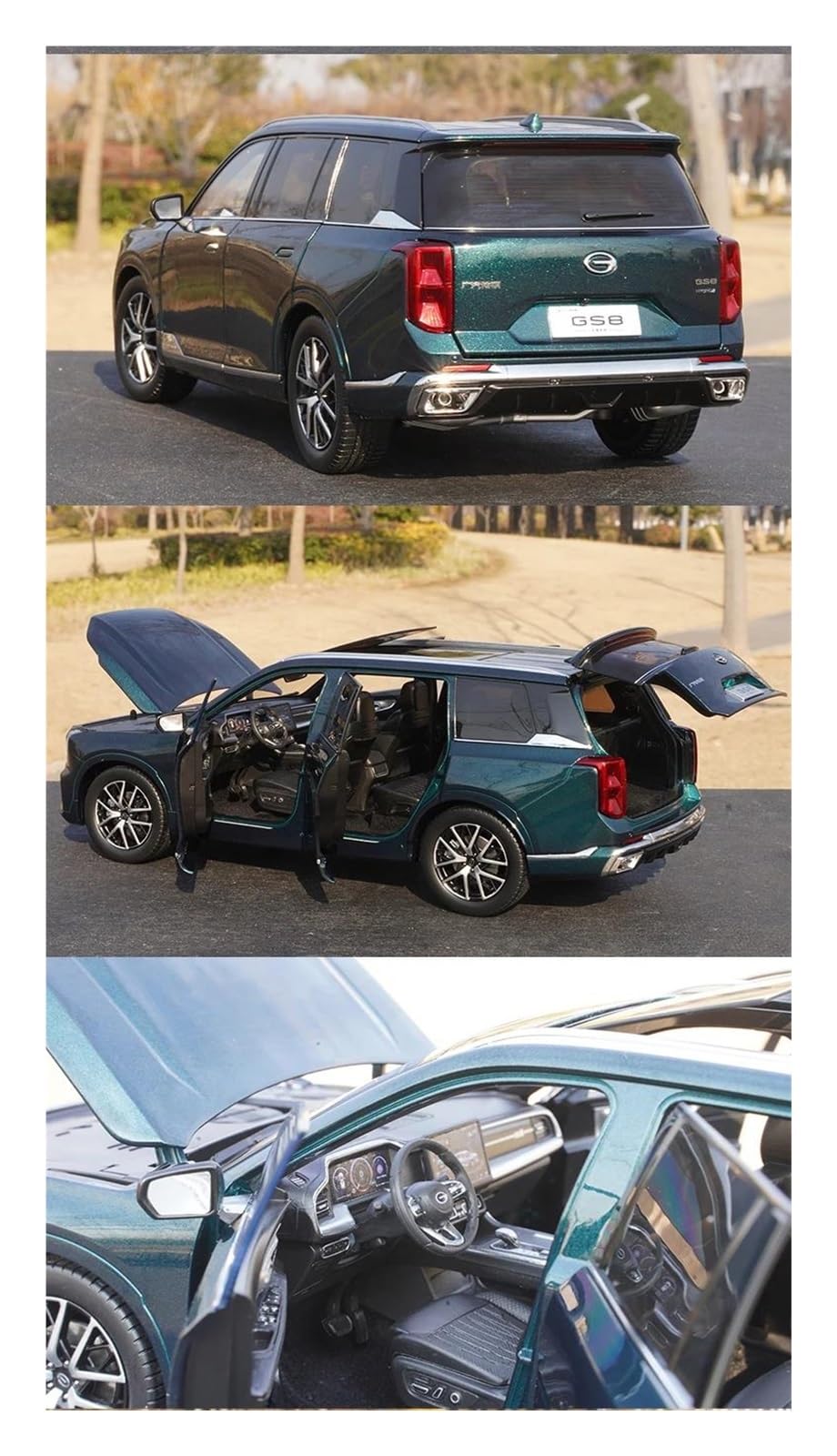 Modele w skali 1: 18 dla GAC ​​Trumpchi GS8 Model GS8 drugiej generacji 2022, model samochodu ze stopu odlewanego ciśnieniowo Model metalowy