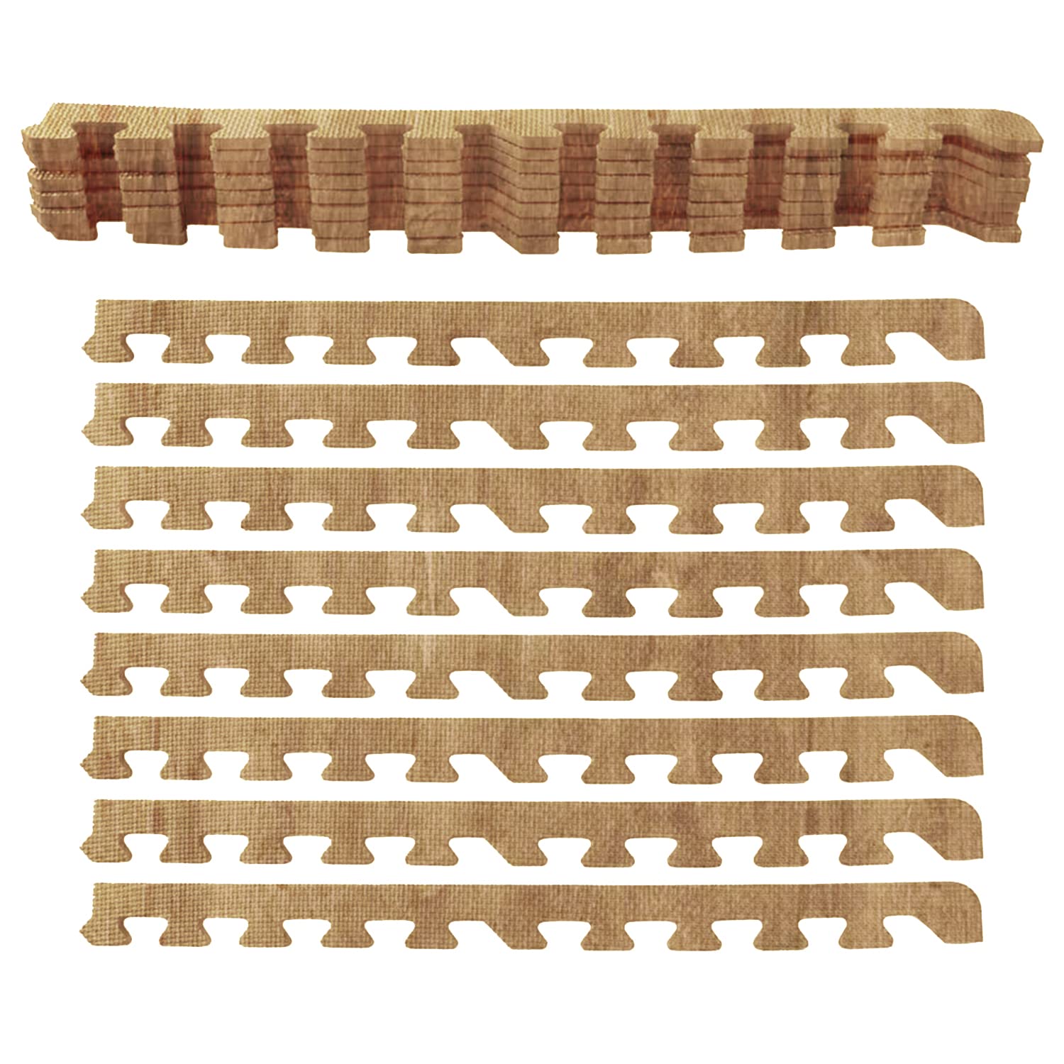 Sporttrend 24® 12 Schutzmatten + 24 Randstücke Set Farbwahl 60x60x1cm | 4,32qm | Bodenschutzmatte Sportmatte Gymnastikmatte Puzzlematte Fitnessmatte Unterlegmatte Bodenmatte Trainingsmatte Yogamatte