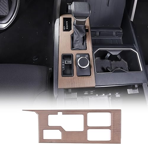 Miniatura 8 de LLKUANG Marco de protección para panel de palanca de cambios de consola central compatible con ToyotTundra Sequoia 2022 2023, accesorios de cubierta