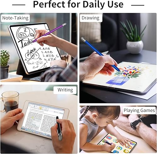 Miniatura 6 de Lápiz capacitivo para pantallas táctiles, lápices capacitivos y elegantes compatibles con Apple iPadiPhoneSamsung GalaxyTabletsKindle FireAndroid,