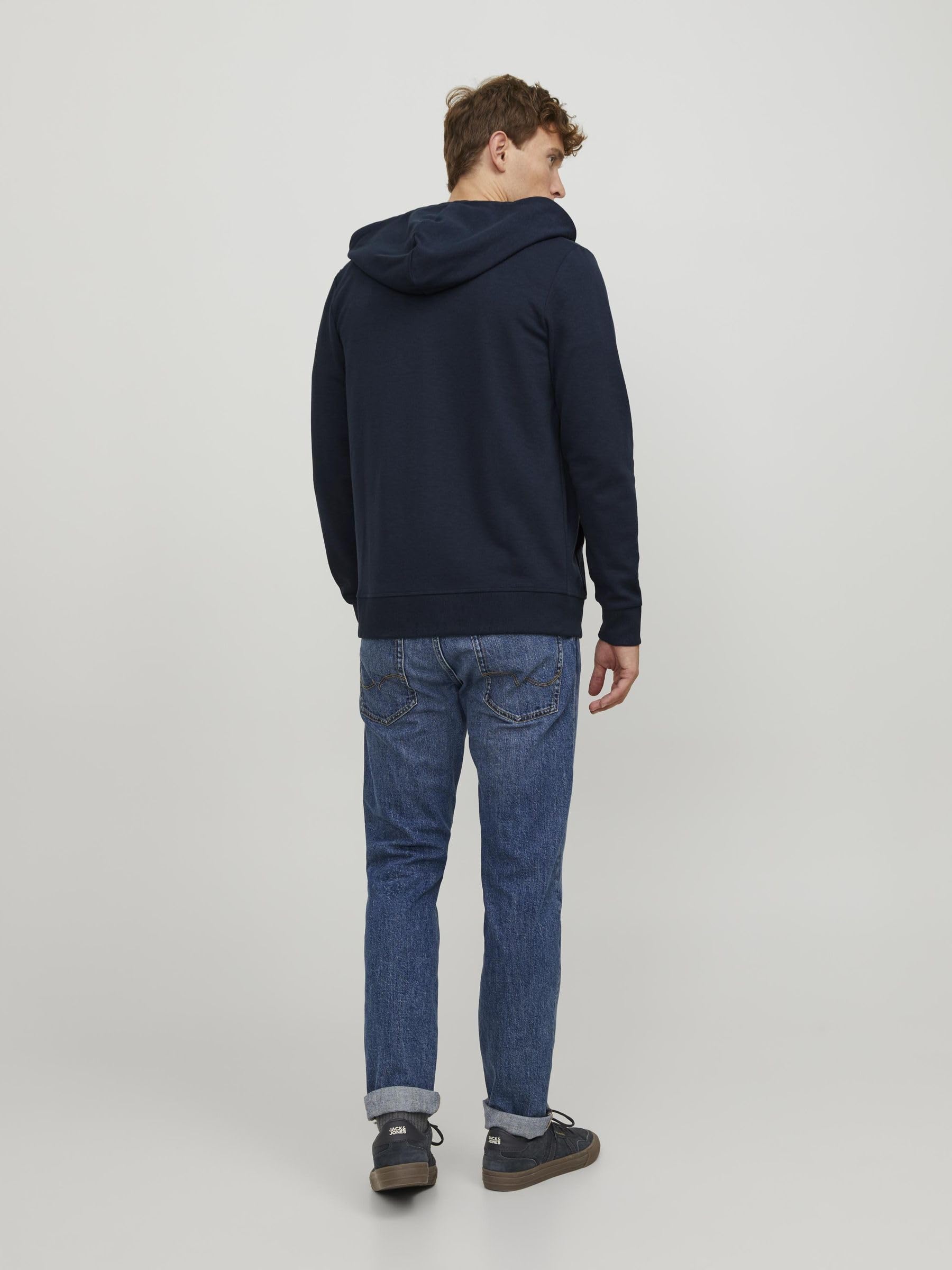 JACK&JONES Jjeholmen Sweat Zip Hood Noos Felpa con Cappuccio Uomo