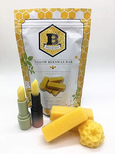 Miniatura 20 de Beesworks Barras de cera de abeja amarilla (6 onzas) 100% puras, de grado cosmético, cera de abeja con triple filtro para el cuidado de la piel