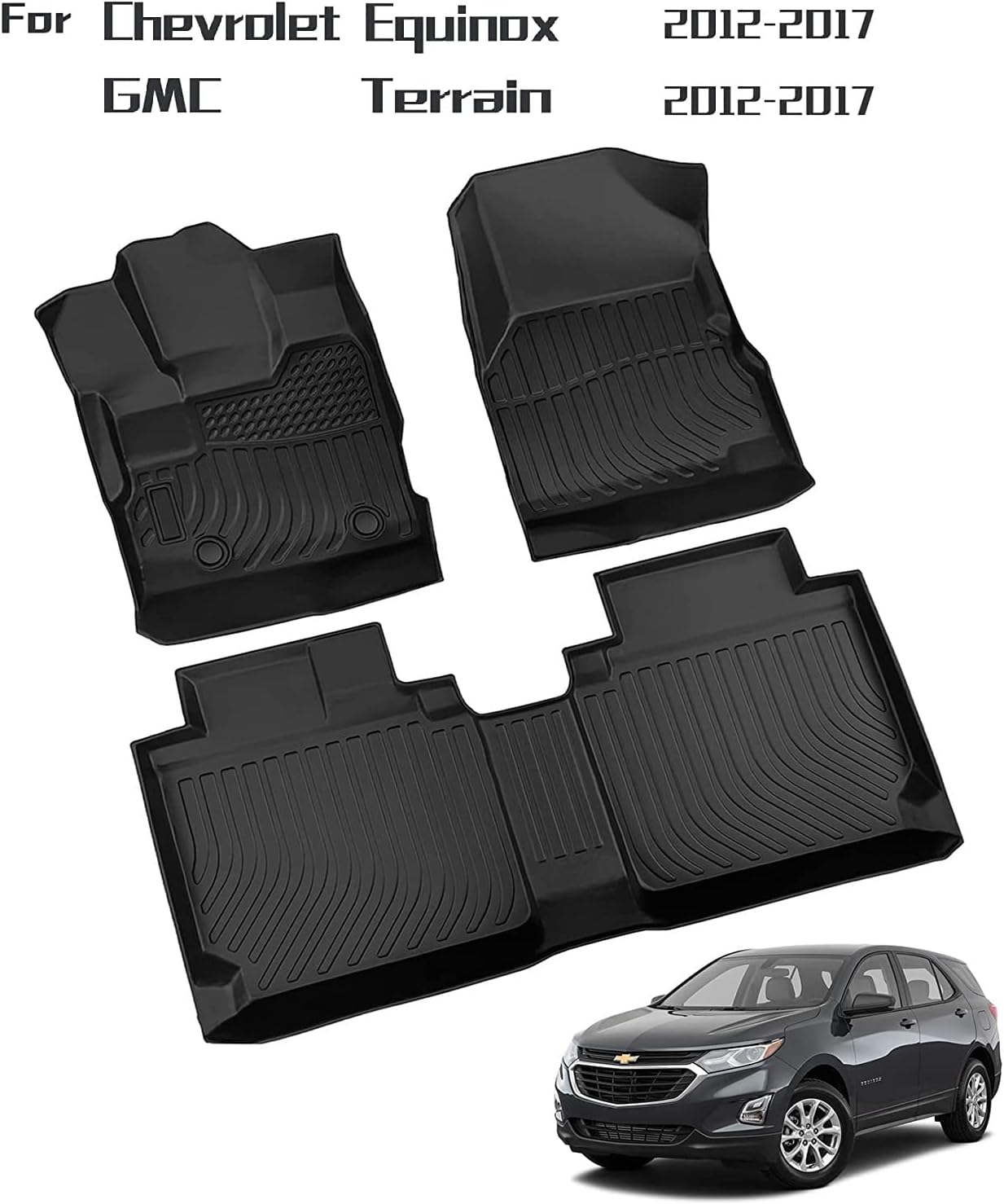 Landrol Car Floor Mats Replacement for Chevrolet Chevy