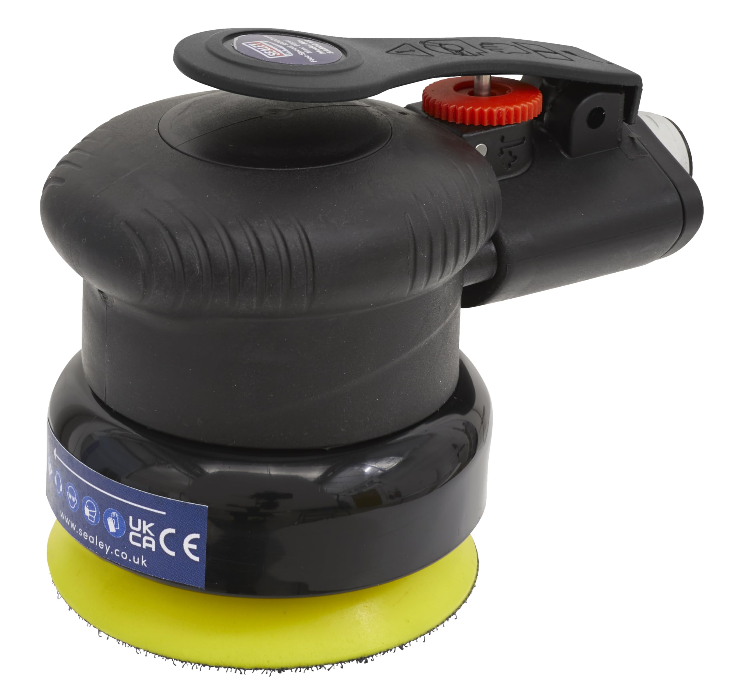  - Sealey Air Palm Orbital Sander With Soft Rubber Handgrip 75mm 1/4" Bsp Sa802