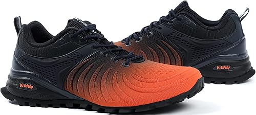 Miniatura 7 de Kricely - Zapatos de caminar para hombre, transpirables, ligeros, de moda, antideslizantes, para deporte, gimnasio, trote y senderismo