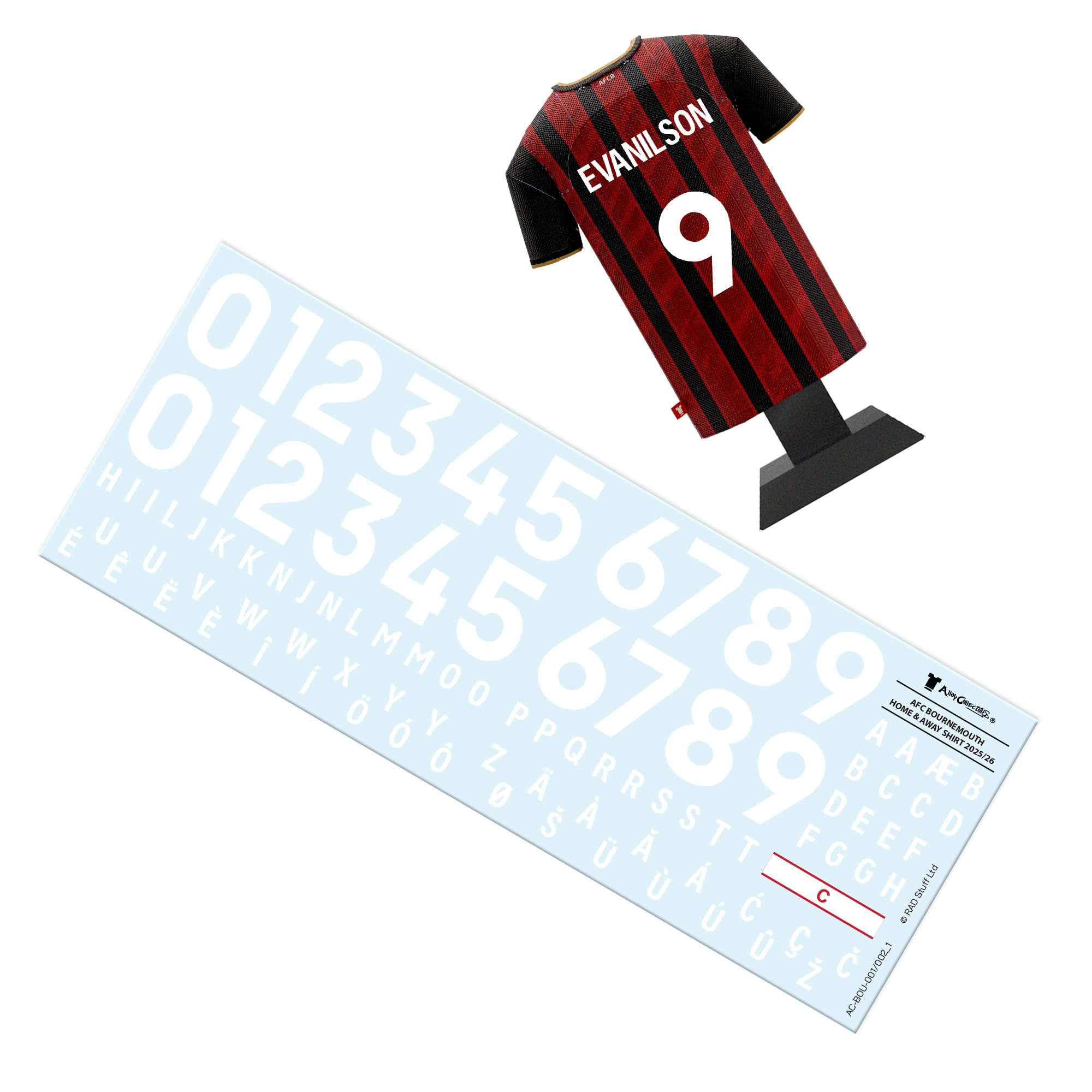 AFC Bournemouth Home Away Third Retro Metal Football Shirt - Image 4
