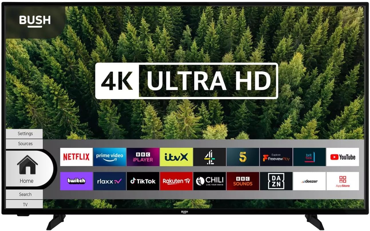 Bush 58 Inch Smart 4K UHD HDR LED Freeview TV