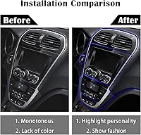 Vista 4 de Tiras decorativas para interior de automóvil, 16.4 pies de electrochapado universal para puertas y tablero, accesorios flexibles