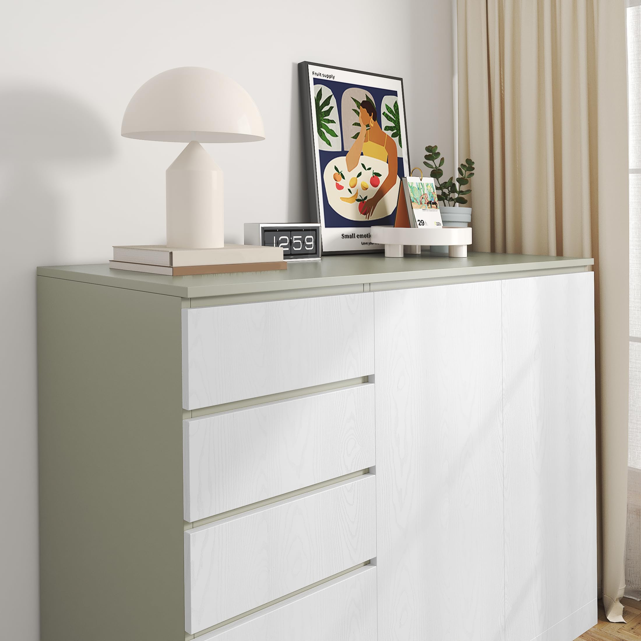 LaCheery Papel Adhesivo para Muebles Madera Clara Papel Pintado Baño Autoadhesivo 90cm x 400cm Gran Tamaño Vinilo Adhesivo Muebles Blanco Brillo Rollo Vinilo Autoadhesivo para Cocina Encimera Armario