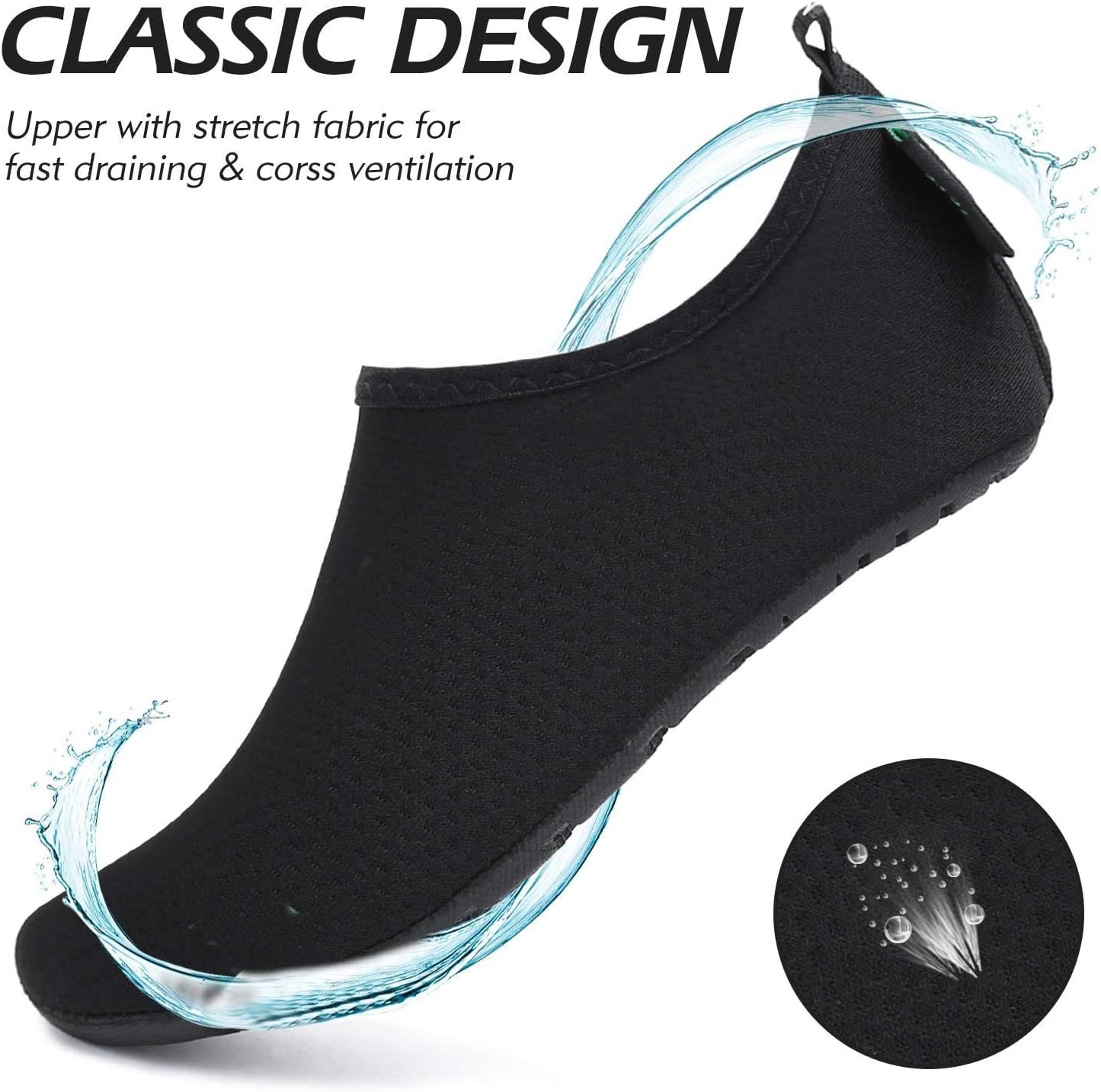 SAGUARO Kinder Badeschuhe Mädchen Schwimmschuhe Junge Schnell Trocken Outdoor Aqua Schuhe Pool Yoga,21-35EU - Image 2