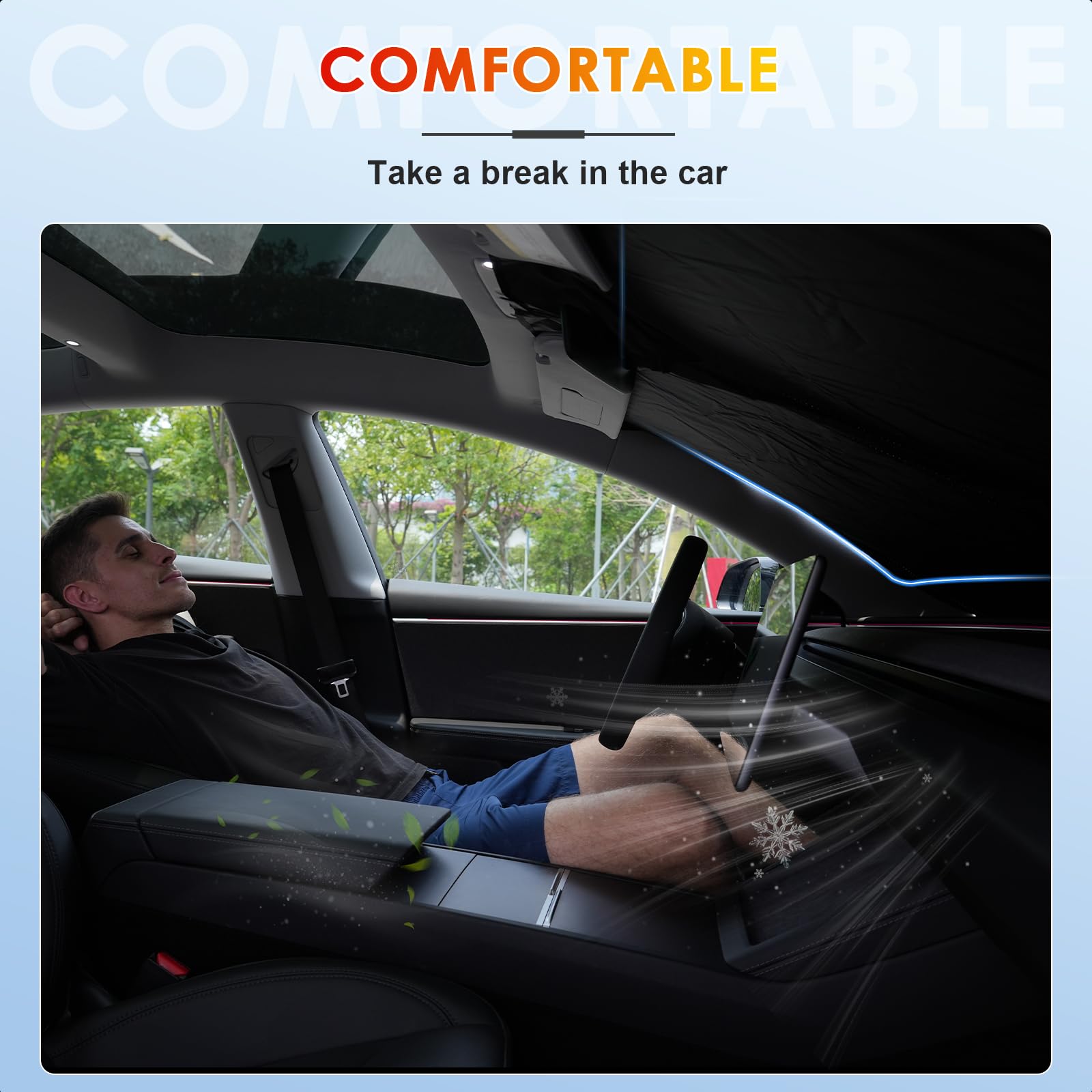 [Aggiornamento] BSTW Parasole Pieghevole per Fiat Panda Cross/City Cross/Hybrid 2020-2025 Copri Parabrezza con Protezione UV e Termica Parasole Panda Accessori