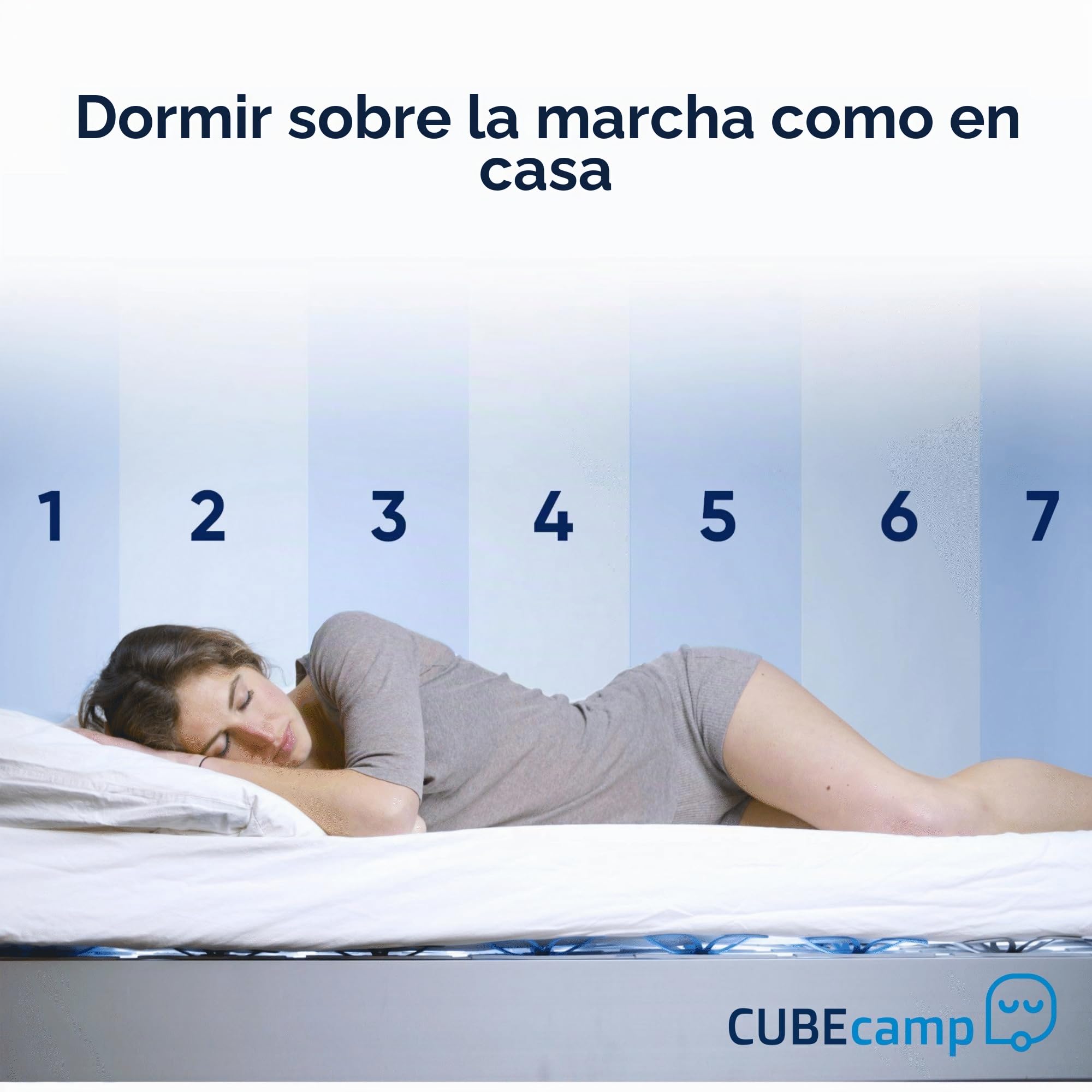 CubeSleep Sistema de cama CUBEcamp | Sistema de dormir para viajes | Sistema de somier variable