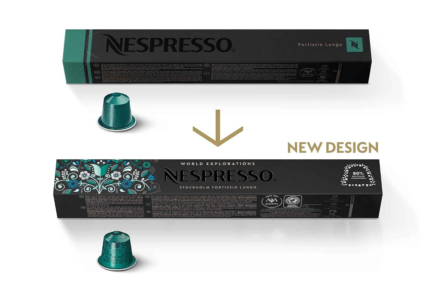 Nespresso: Fortissio Lungo, 10 Count - NOT Compatible with Vertuoline