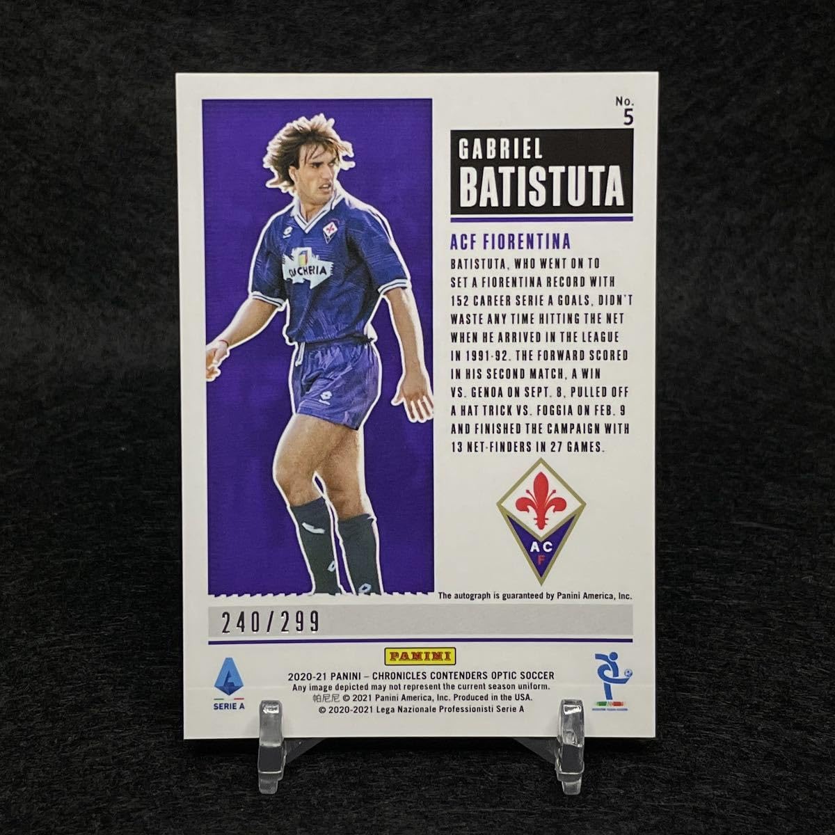 Amazon.co.jp: 2021 Panini Contenders Optic Gabriel Batistuta 