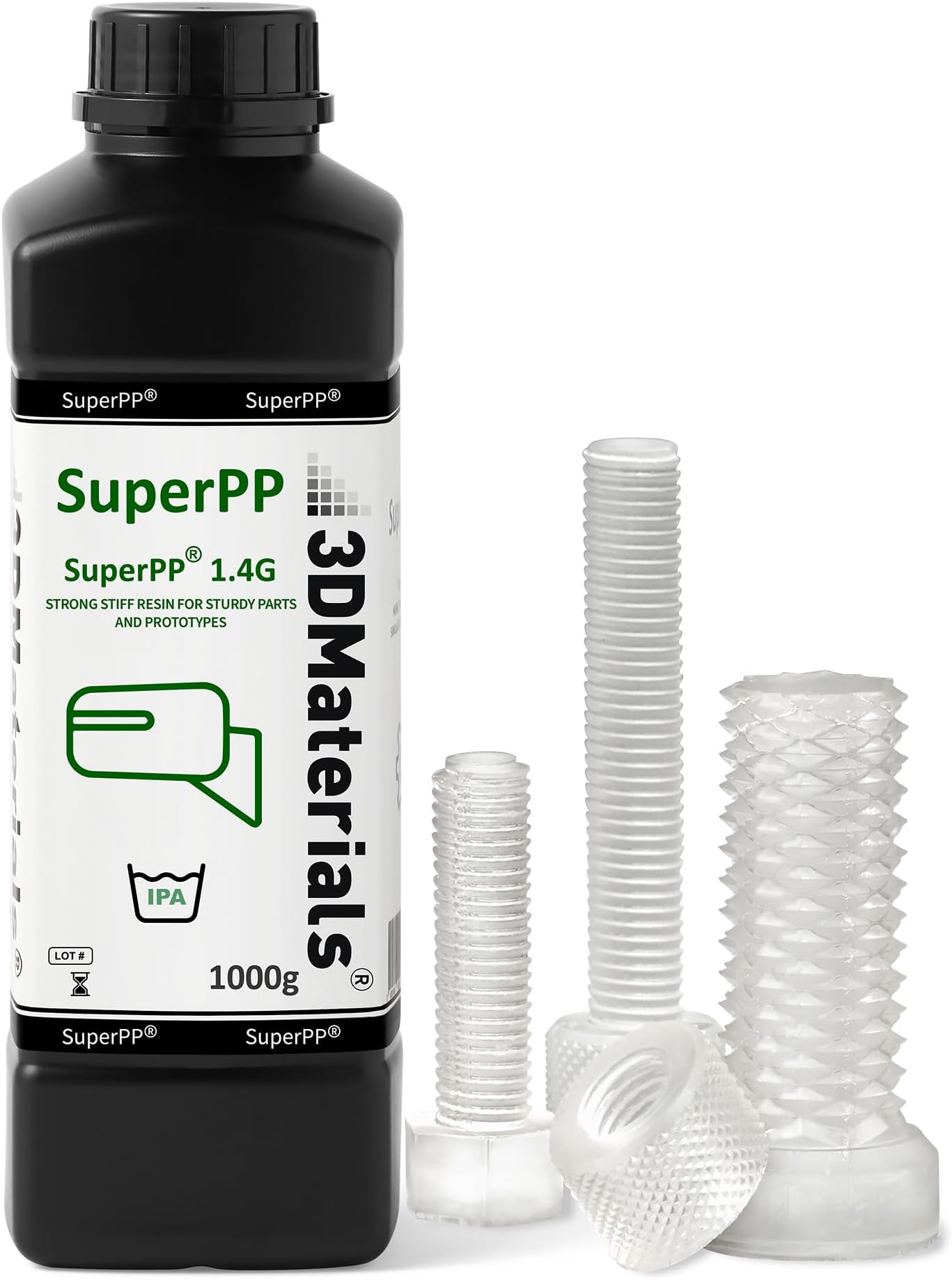 Fastest Tough Resin Ever, 1.3 Sec (Mono 50um), SuperPP is The Most Resilient & Toughest Resin (1000g), Made in Korea …