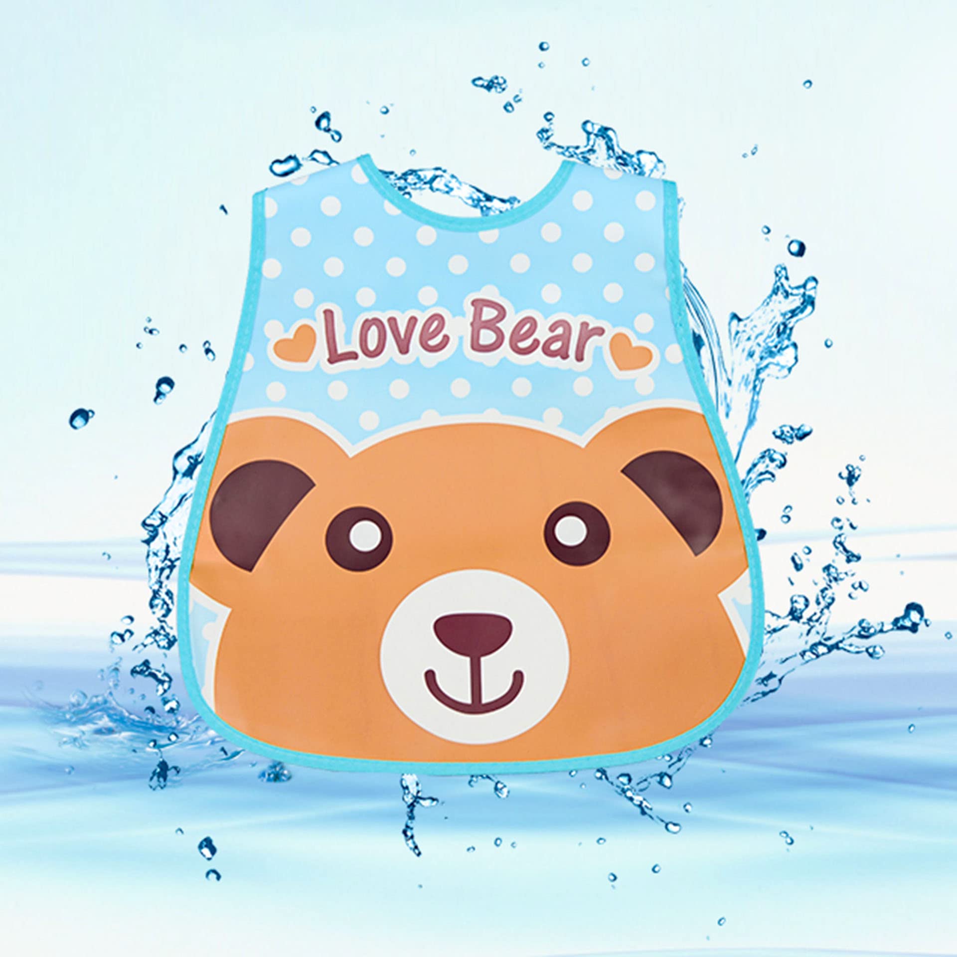 SLOSH Bavaglino Impermeabile in Plastica EVA per Bambino Neonati
