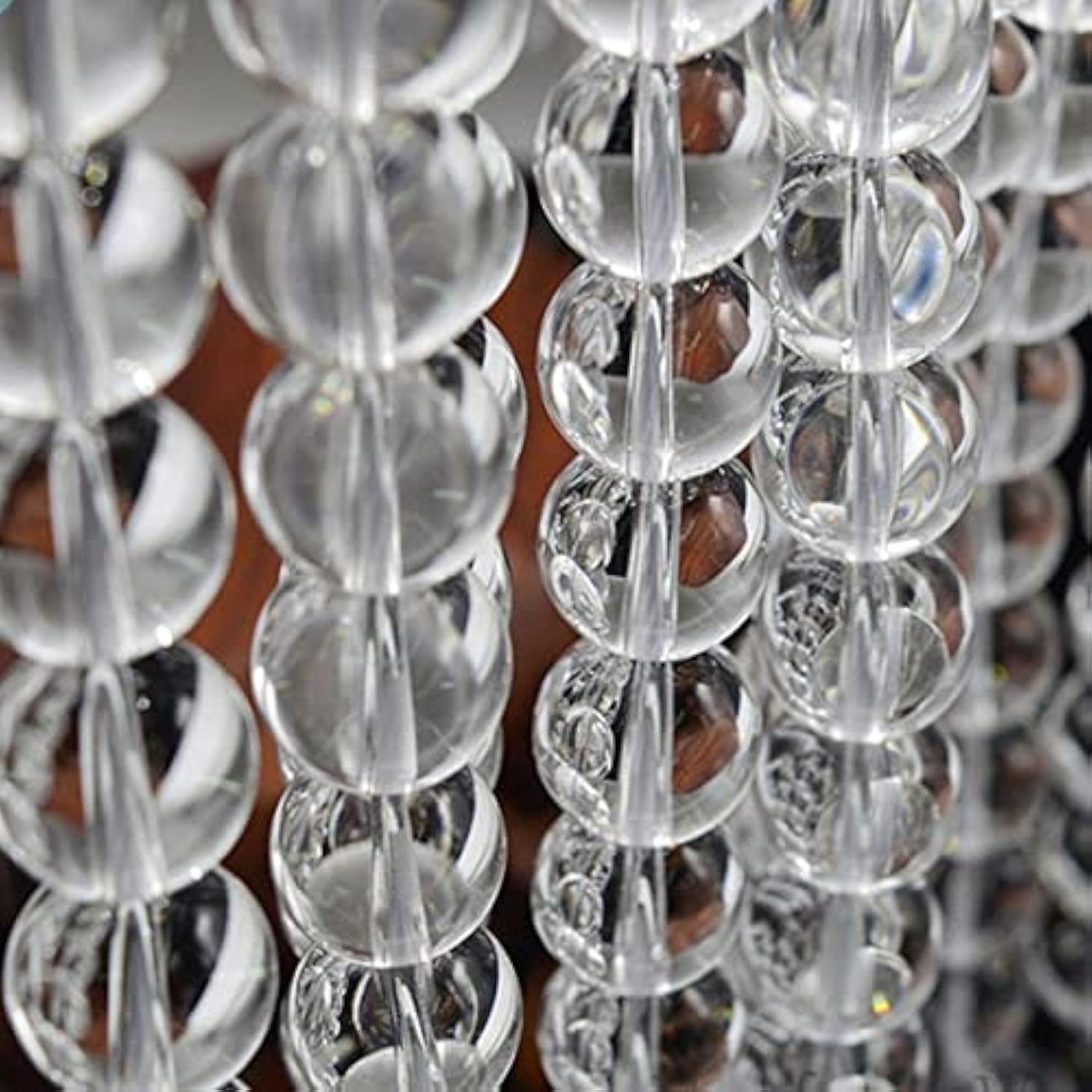 Quartz clair perles naturelles de 5.5-6.5mm en fil de 13 pouces pour création