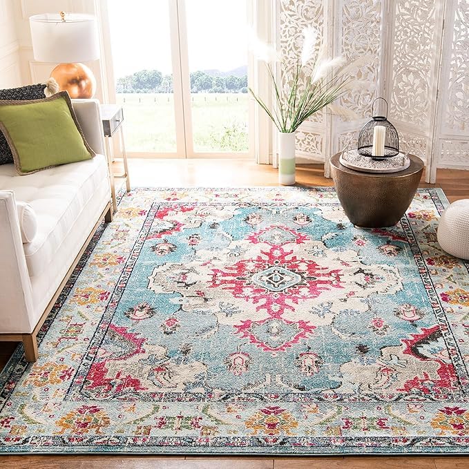 Tapis antidérapant bleu moderne pour éviter les glissades