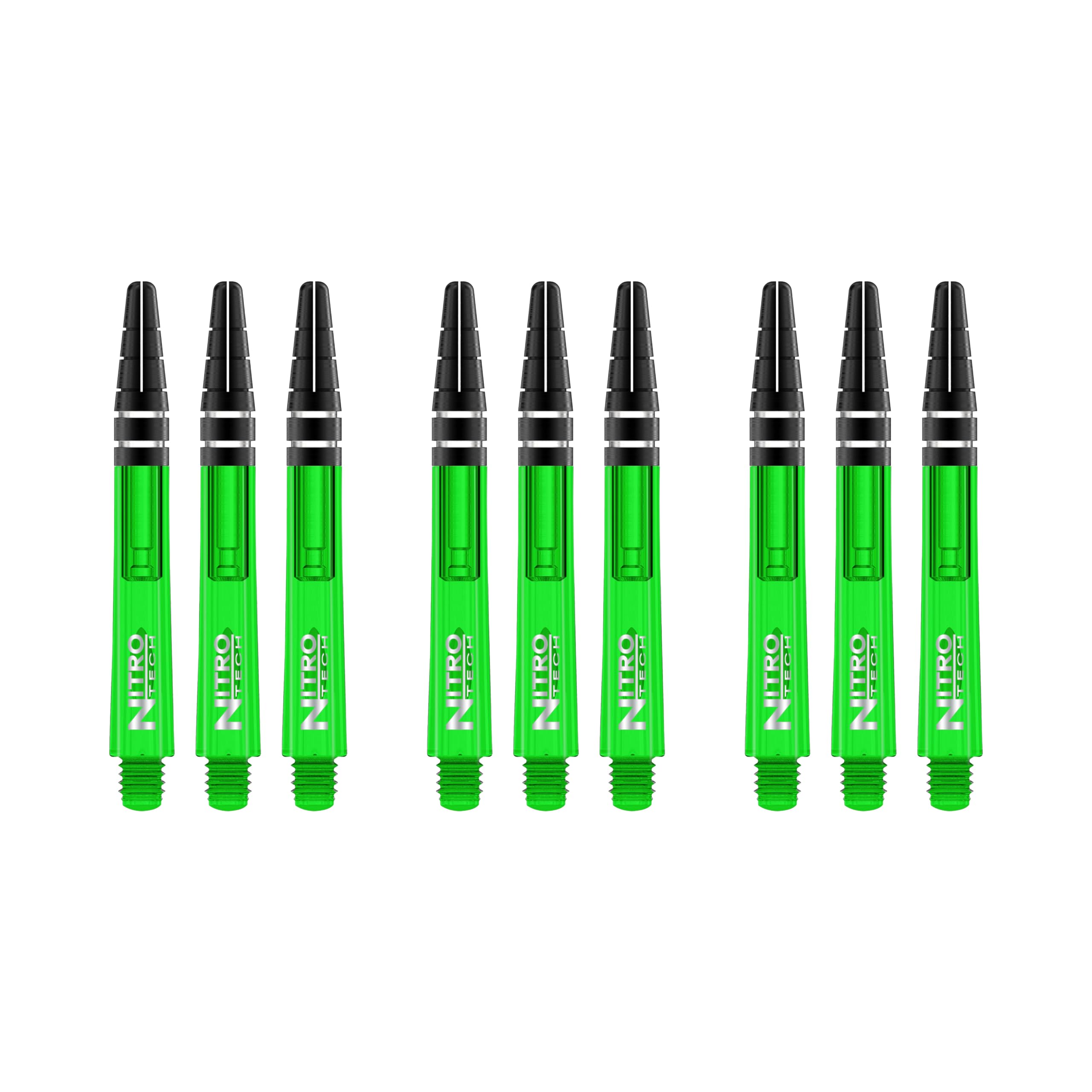 RED DRAGON Nitrotech Intermediate Stems - Green - 3 sets per pack (9 Stems in total)