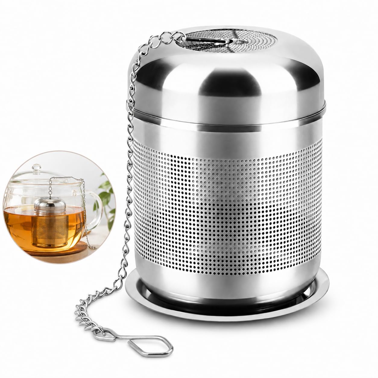 Tea Strainer,Stainless Steel Tea Strainer for Loose Tea,Tea Filter Diffuser
