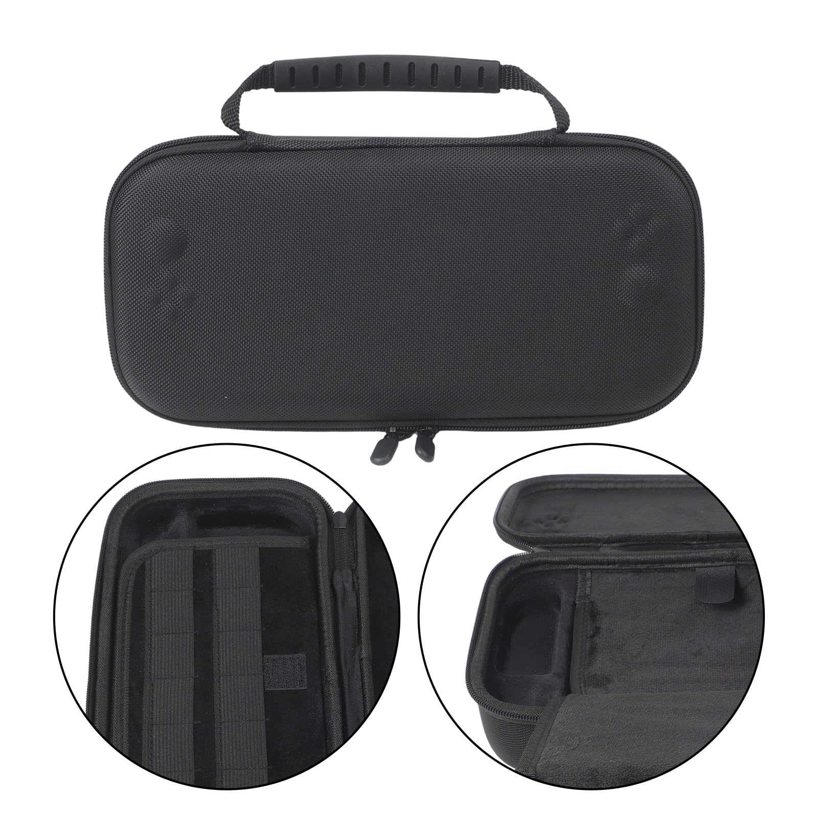 Custodia in EVA per Nintendo Switch 2, contiene 12 cartucce di gioco, 30 x 15 x 8 cm, per borsa portatile compatta da viaggio e uso domestico, nero/grigio