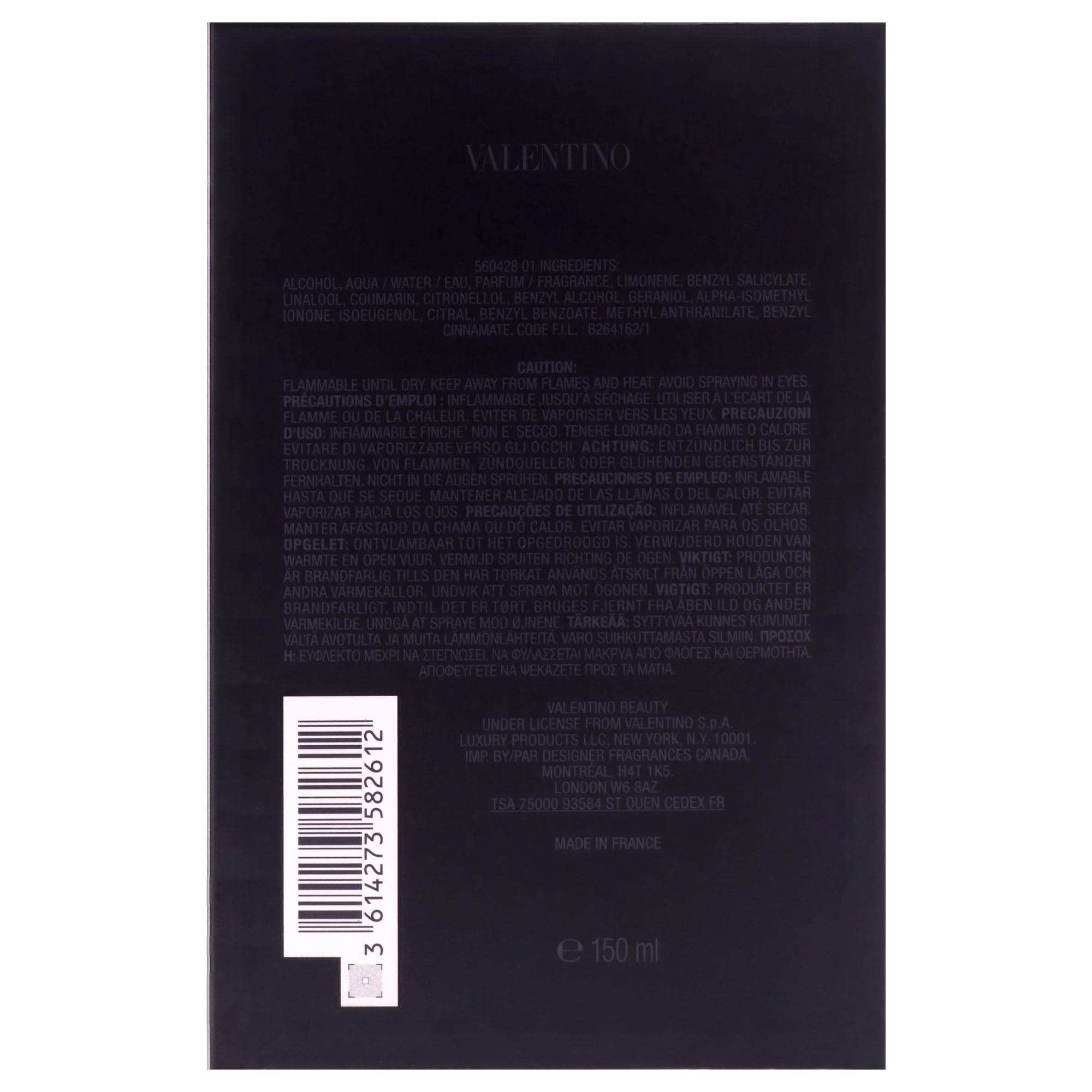 Valentino Uomo Born In Roma Edt Vapo 150 Ml
