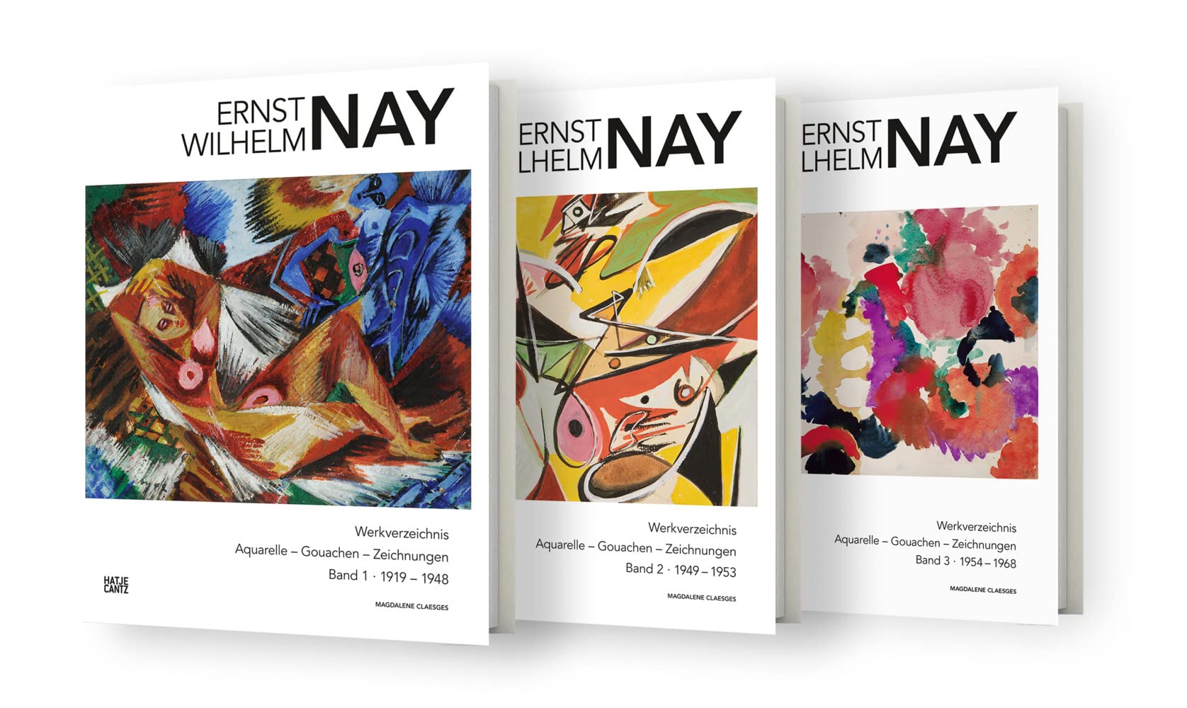 Ernst Wilhelm Nay: Werkverzeichnis der Aquarelle, Gouachen und Zeichnungen. 3 Bände im Set (Zeitgenössische Kunst)