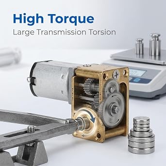 Mini Gear Motor, Micro DC Geared Electric Motor, Micro Gear Reducer Brush DC Motors Electronic Devices 1218GEN20 (DC3V 16RPM)