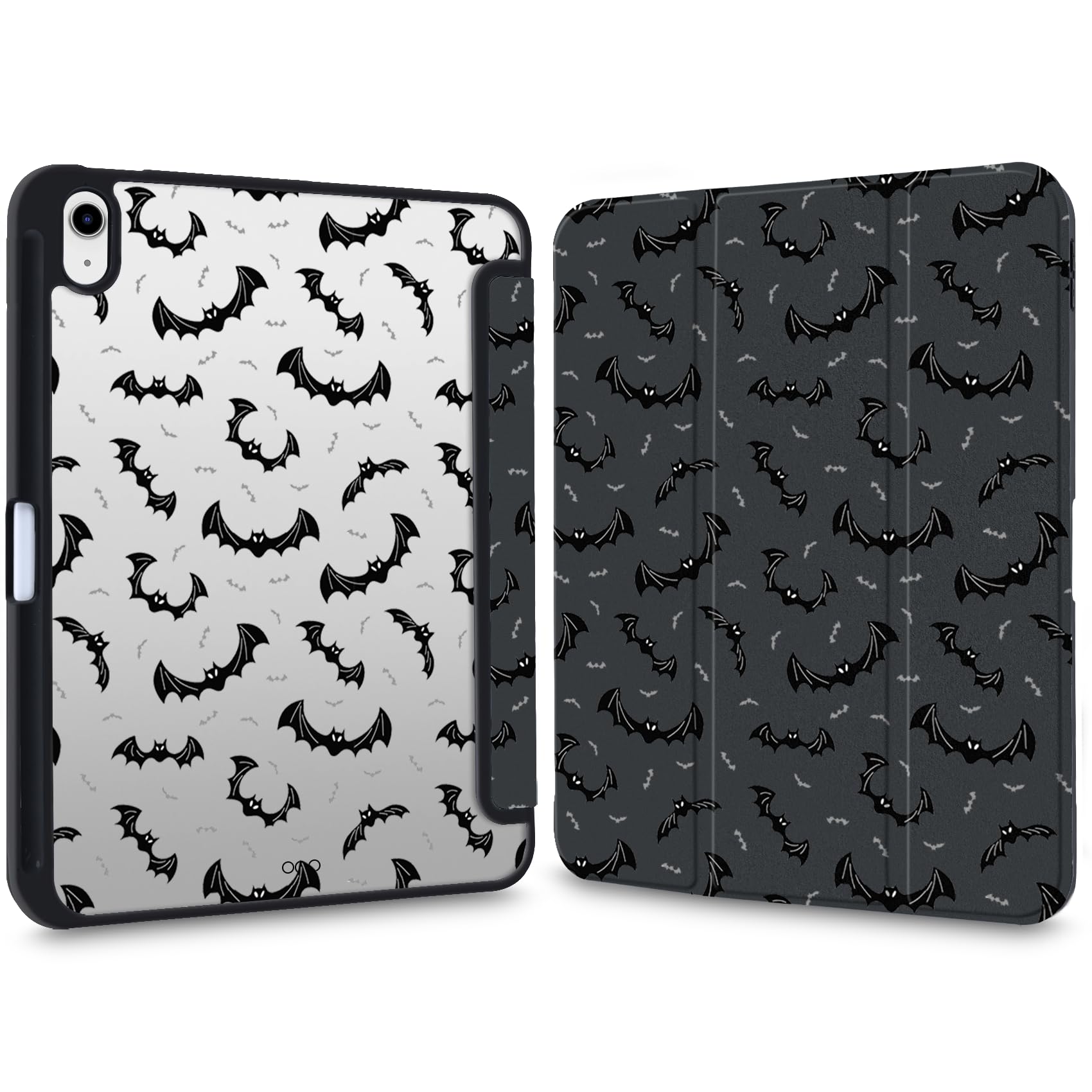 Y2k Gothic-Schutzhülle für iPad (A16) 11. Generation 2025, 11 Zoll / 10. Generation 2022, 27,7 cm (11 Zoll), Halloween, Fledermaus, transparent, harte Rückseite, Hybrid-Hülle, mit
