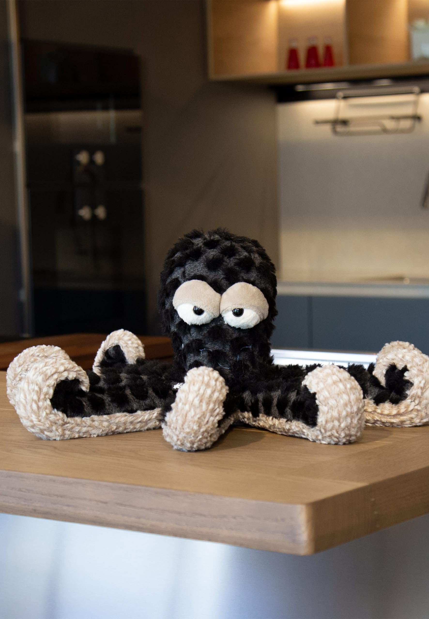SIGIKID 39638 Deep Water Dandy BeastsTown Oktopus für Mädchen Jungen und Erwachsene Kuscheltier empfohlen ab 2 Jahren Grau-Schwarz/Oktopus