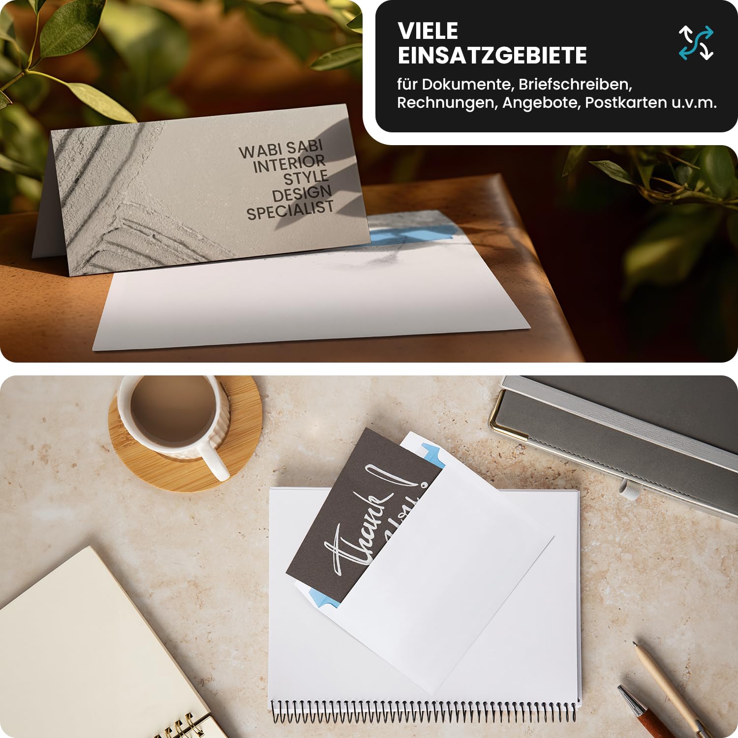 Netuno 1000 White Envelopes C6 110x220mm 80g 80g Business Envelopes No Window Business Envelopes Commercial Mailers Letter Envelopes White Letter Envelopes Inner Print Blue - View #3