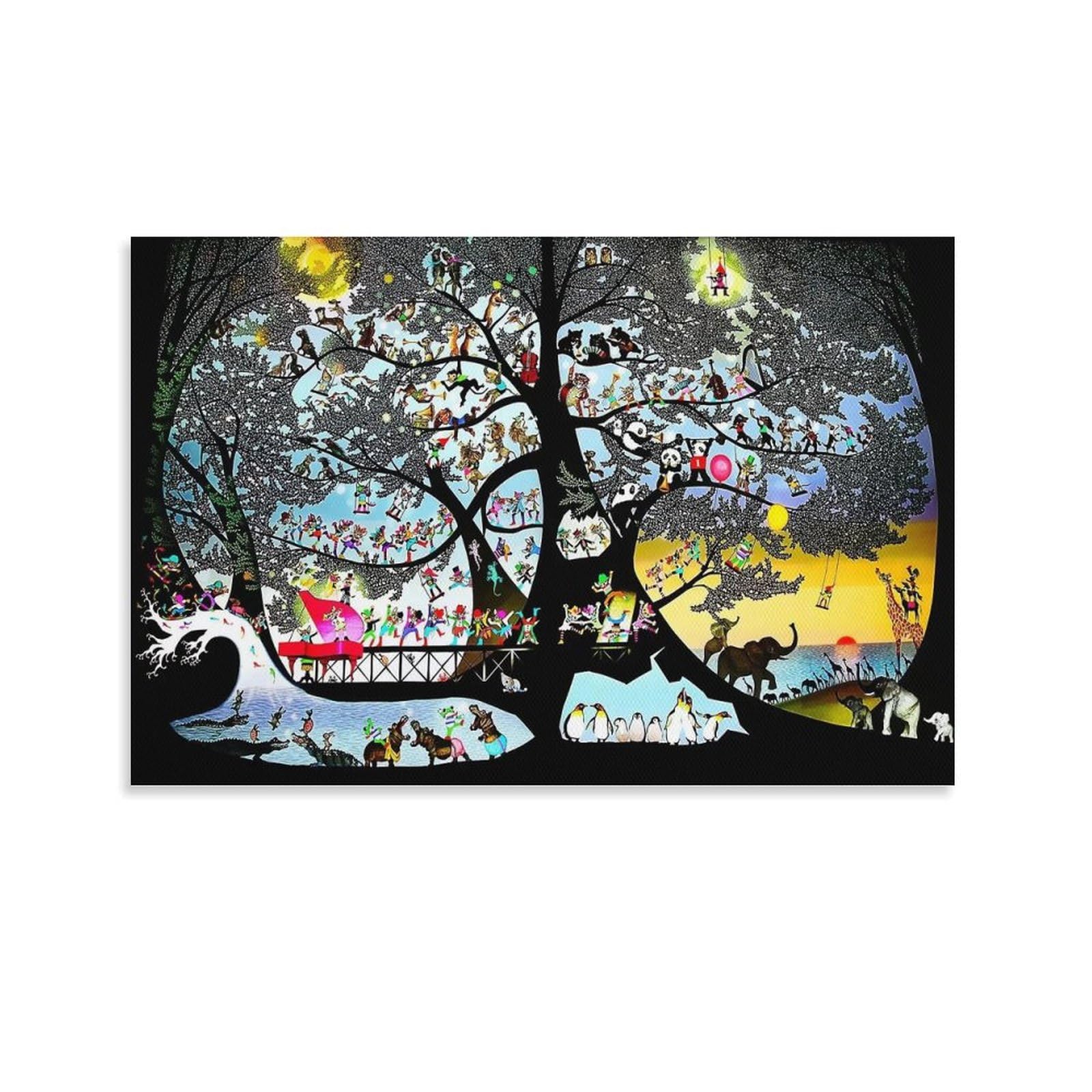 Amazon.co.jp: 藤城清治 生きるよろこび 絵画 ポスター 工芸品の装飾品