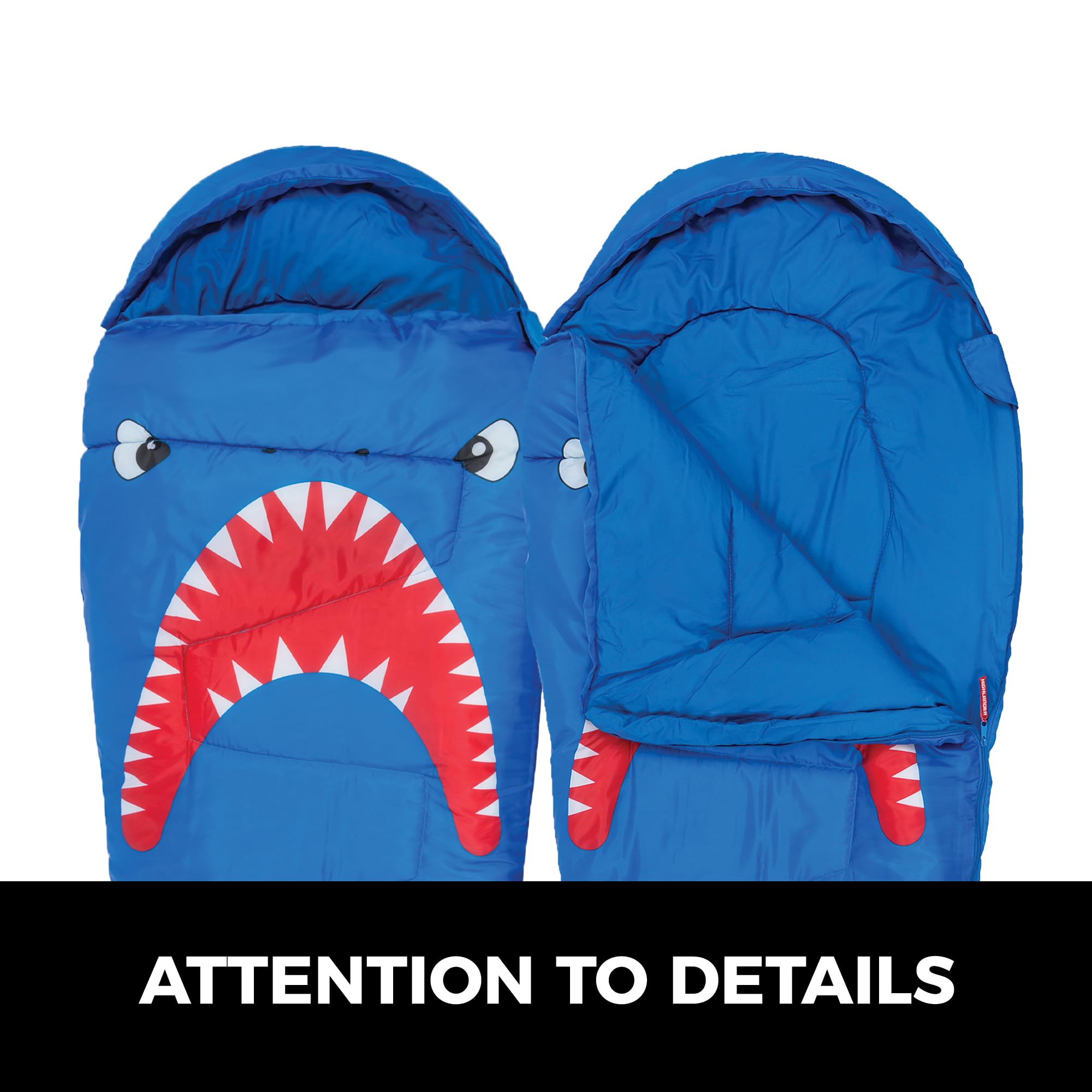 Highlander Kids Creature Shark 300 Mummy - Saco de dormir